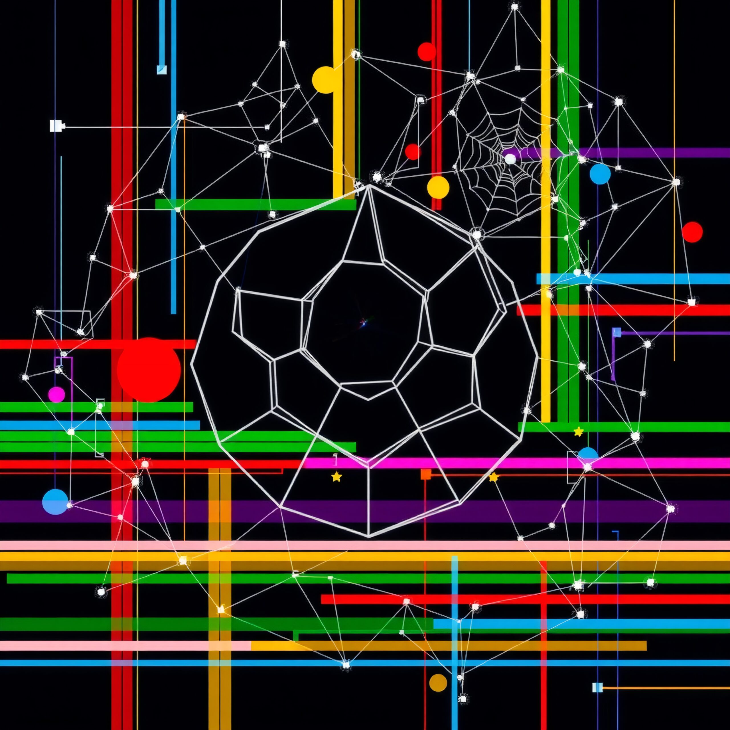 Geometric Web of Vibrant Connections