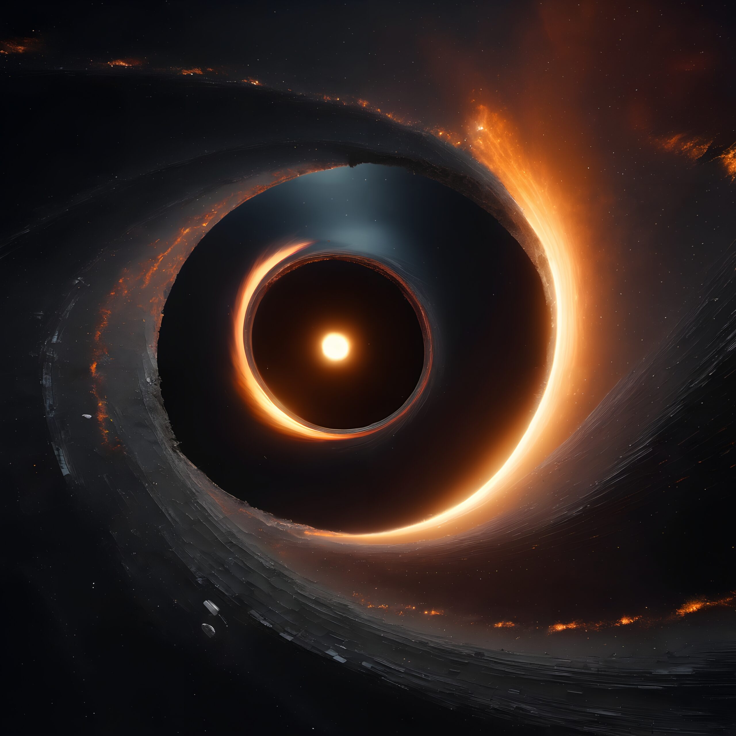 Swirling Cosmic Black Hole Phenomenon