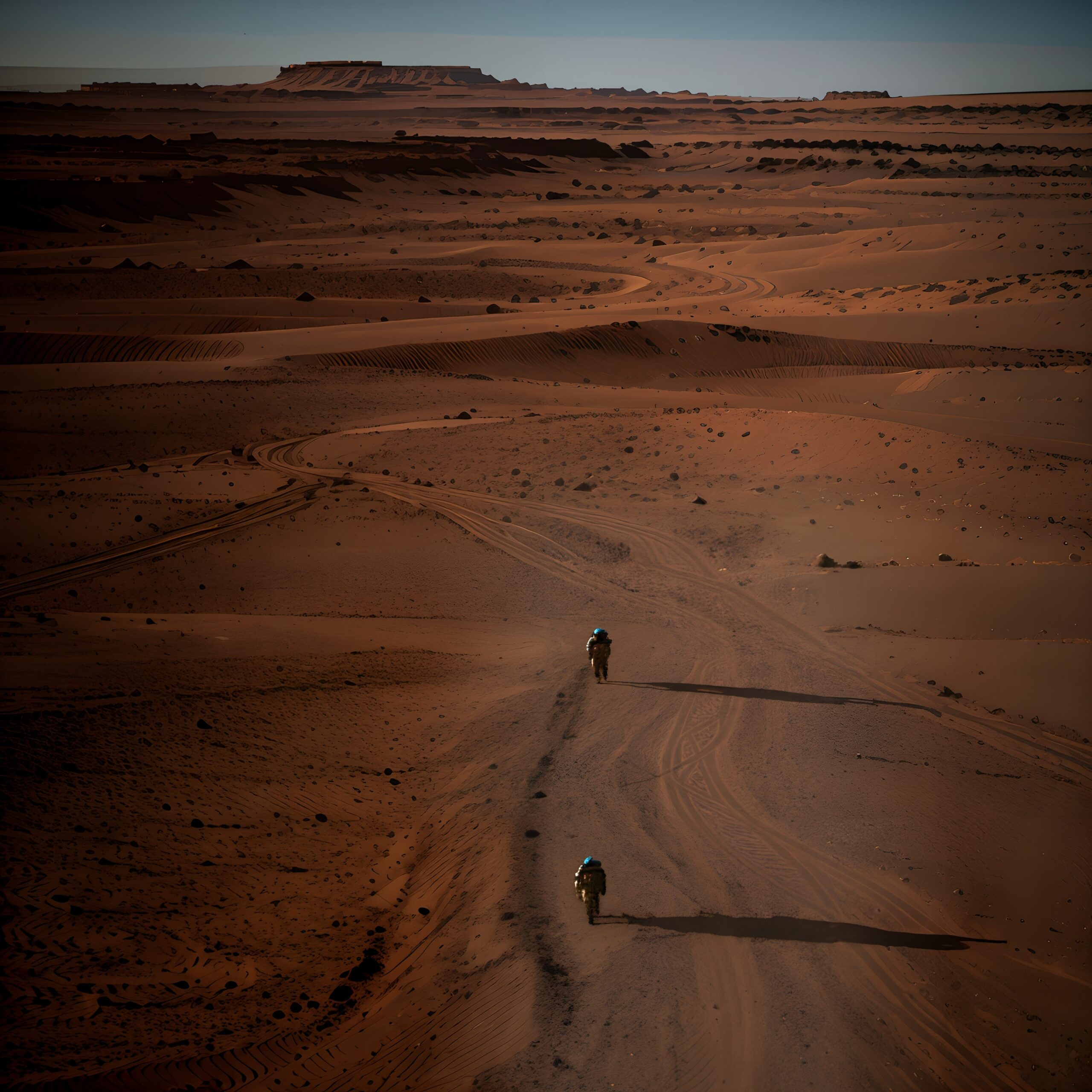 Desert Motorcyclists Voyage of Shadows