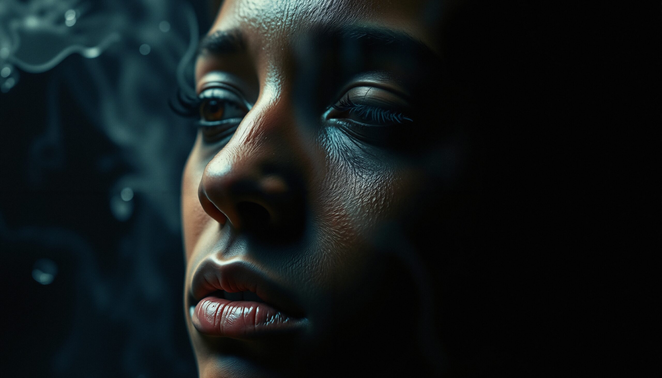 Moody Portrait in Dramatic Light