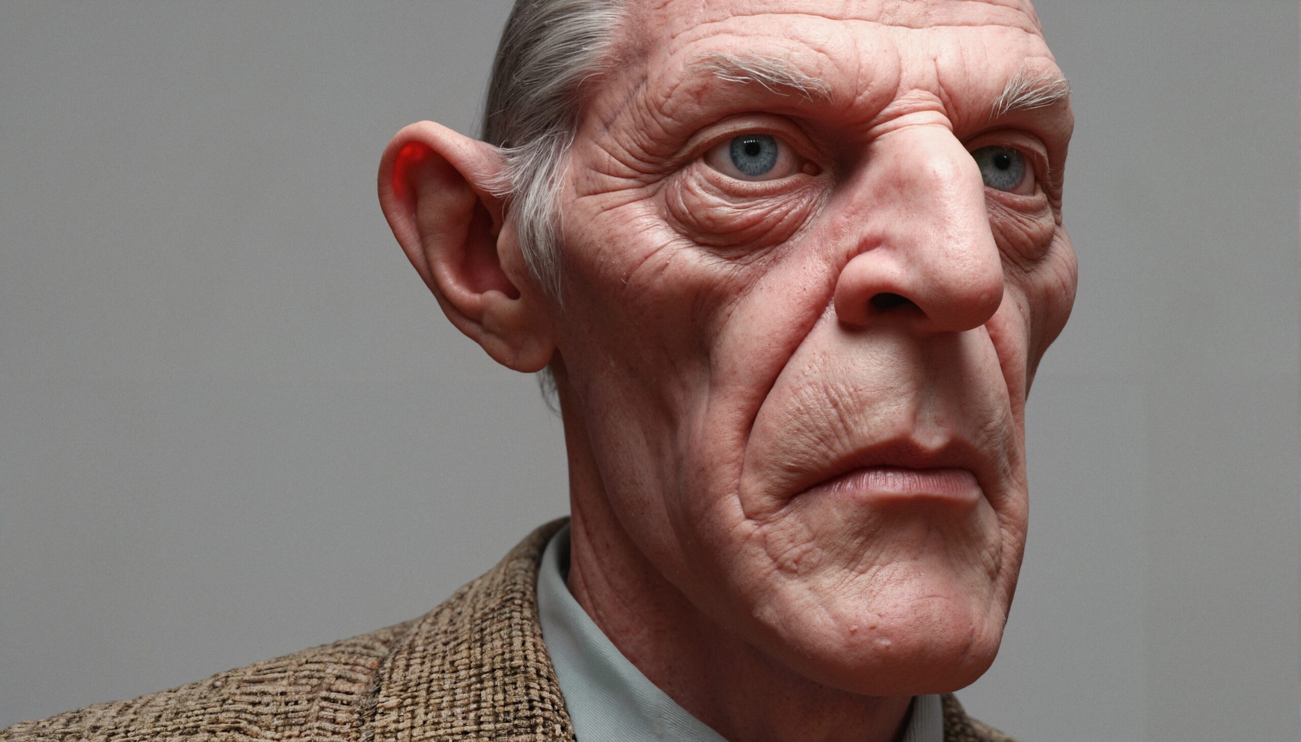 Hyper-realistic Elderly Man Portrait