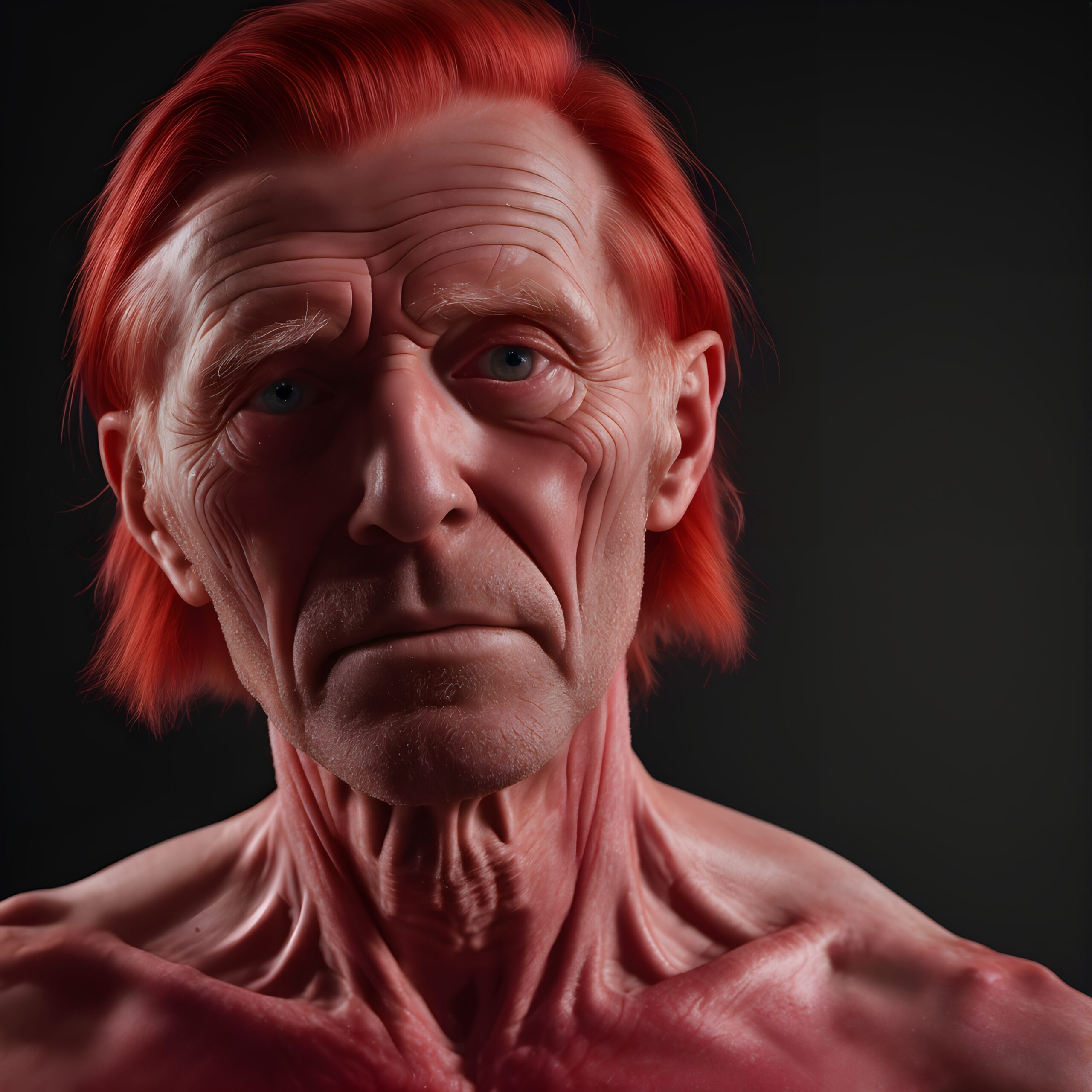 Elderly Man with Red Hair