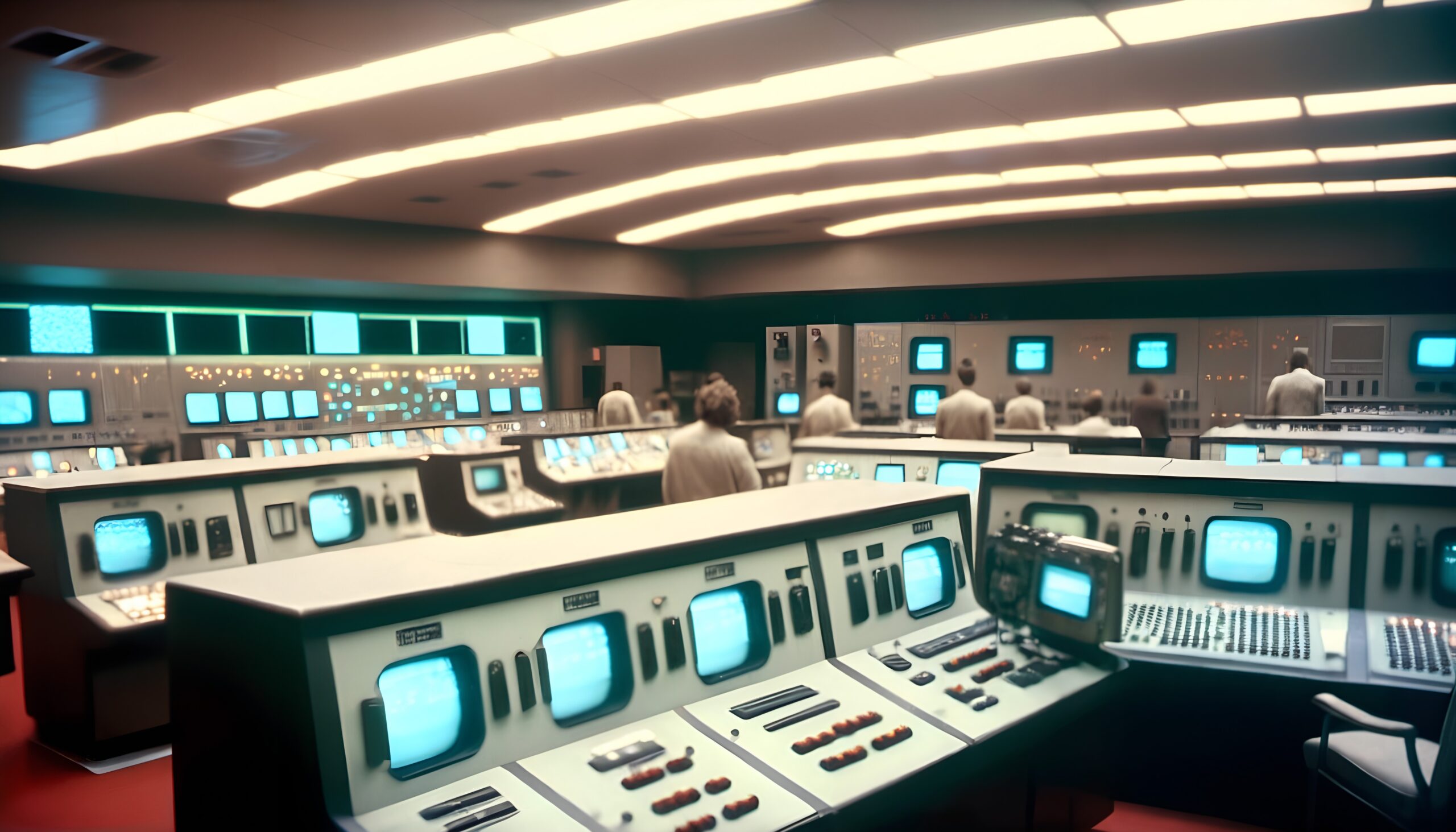 Retro Futuristic Control Center