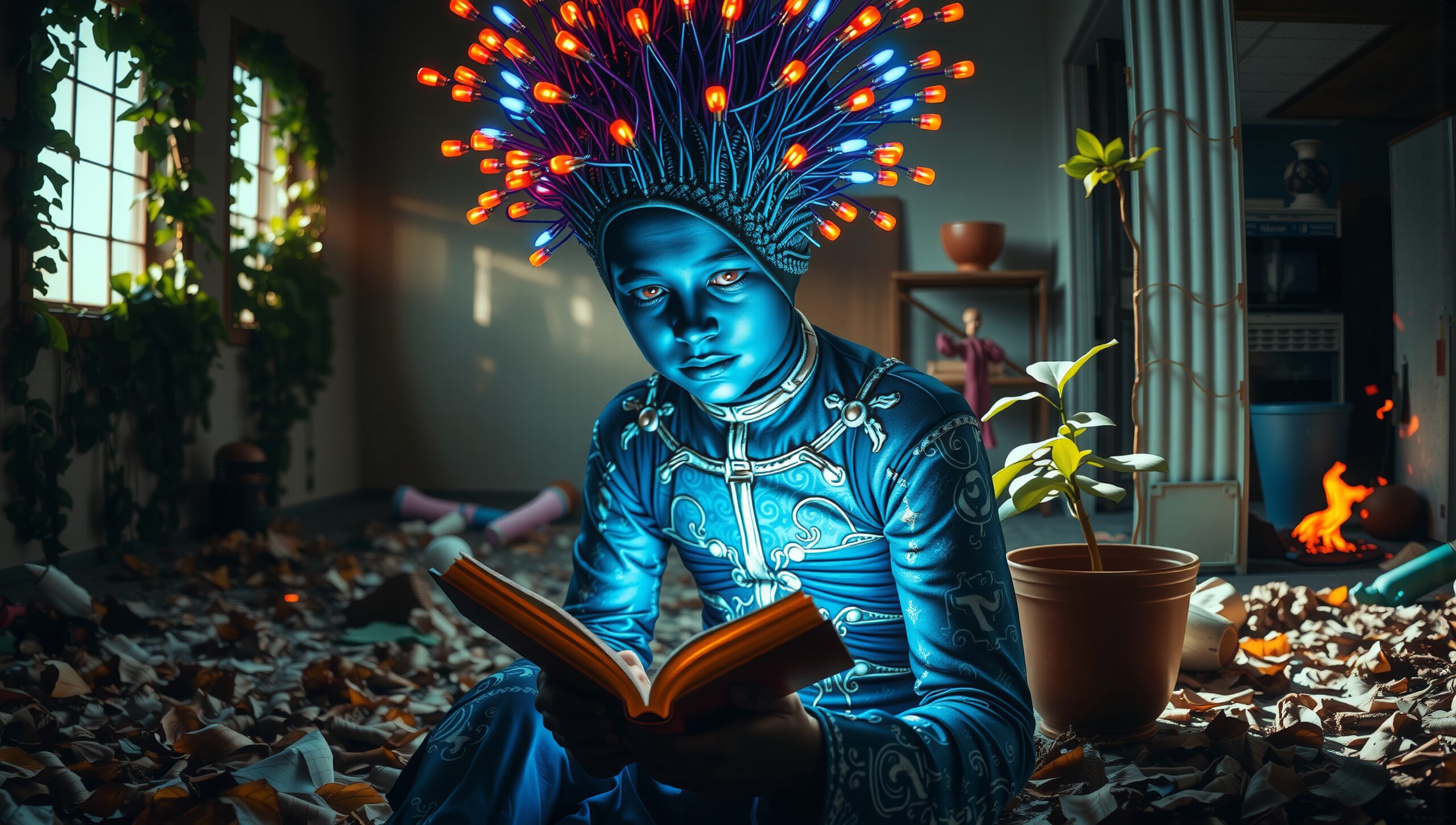 Surreal Room of Light Reading