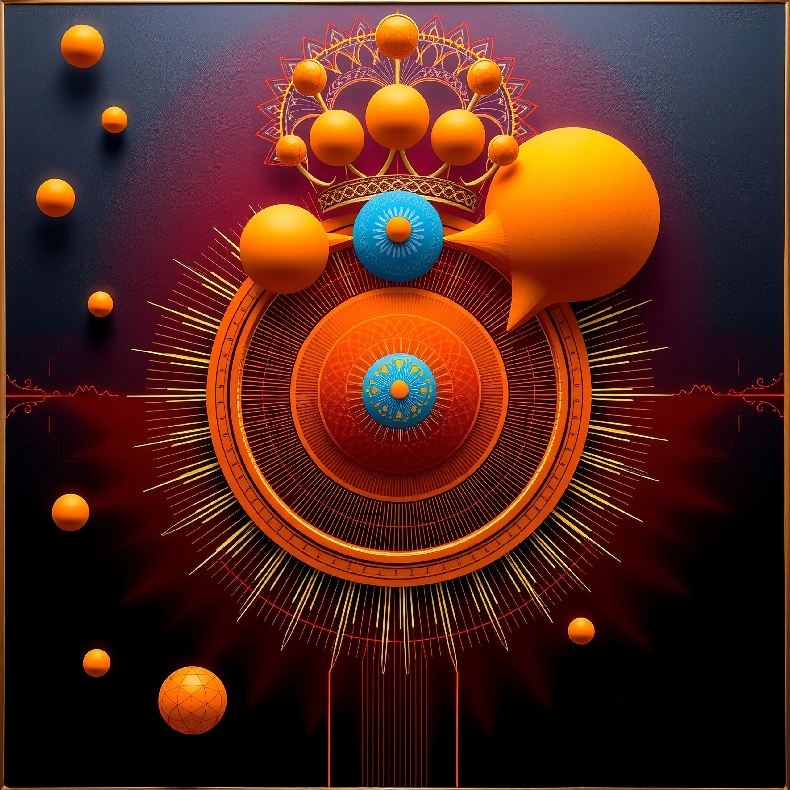 Vibrant Abstract Geometric Art