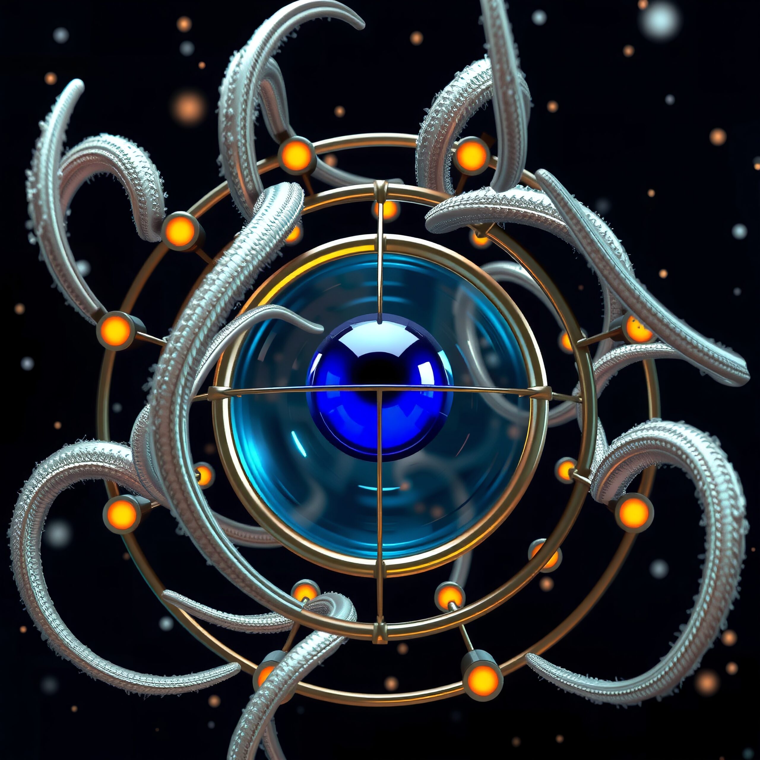 Mystical Orb with Tentacles