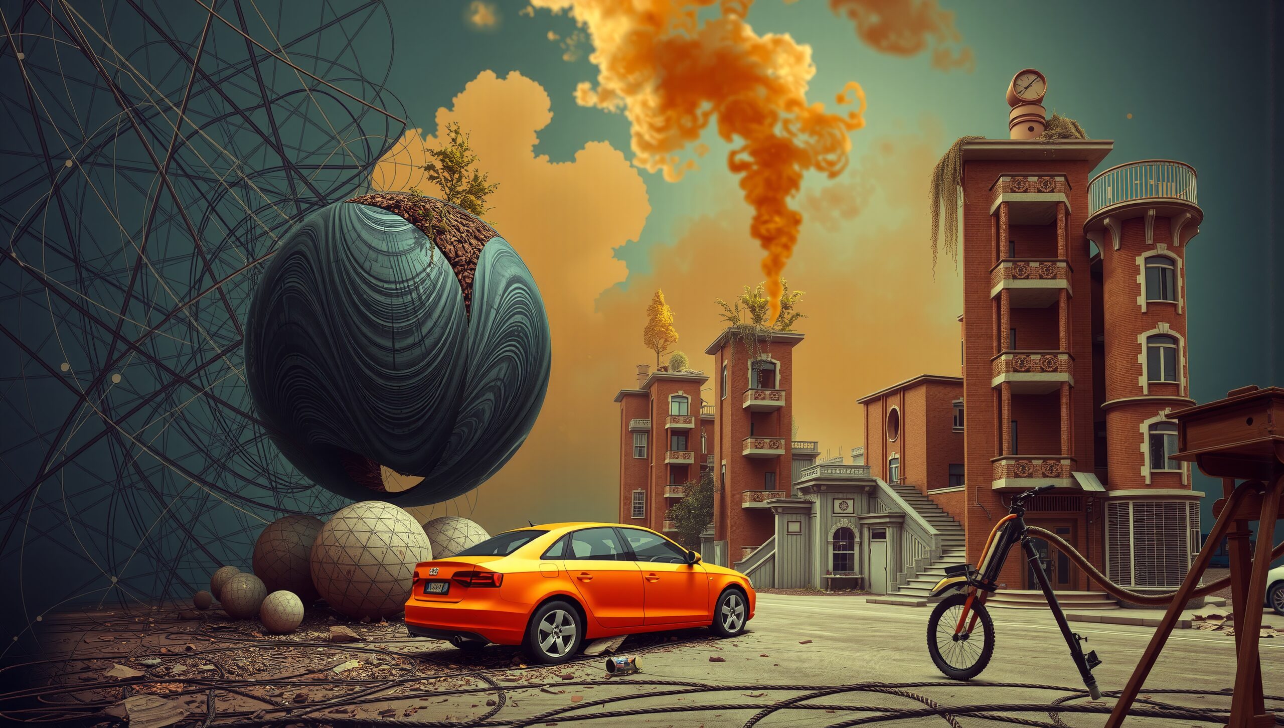 Surreal Urban Fantasy Landscape