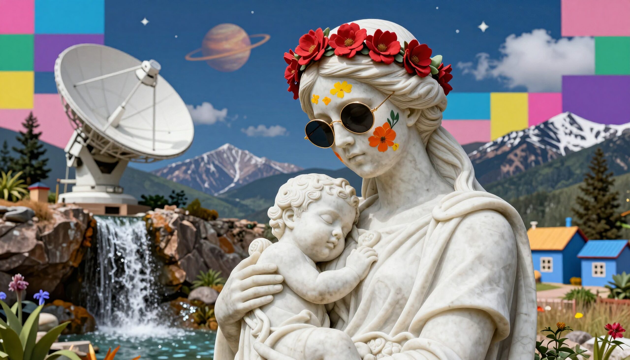 Modern Art Fusion in Nature