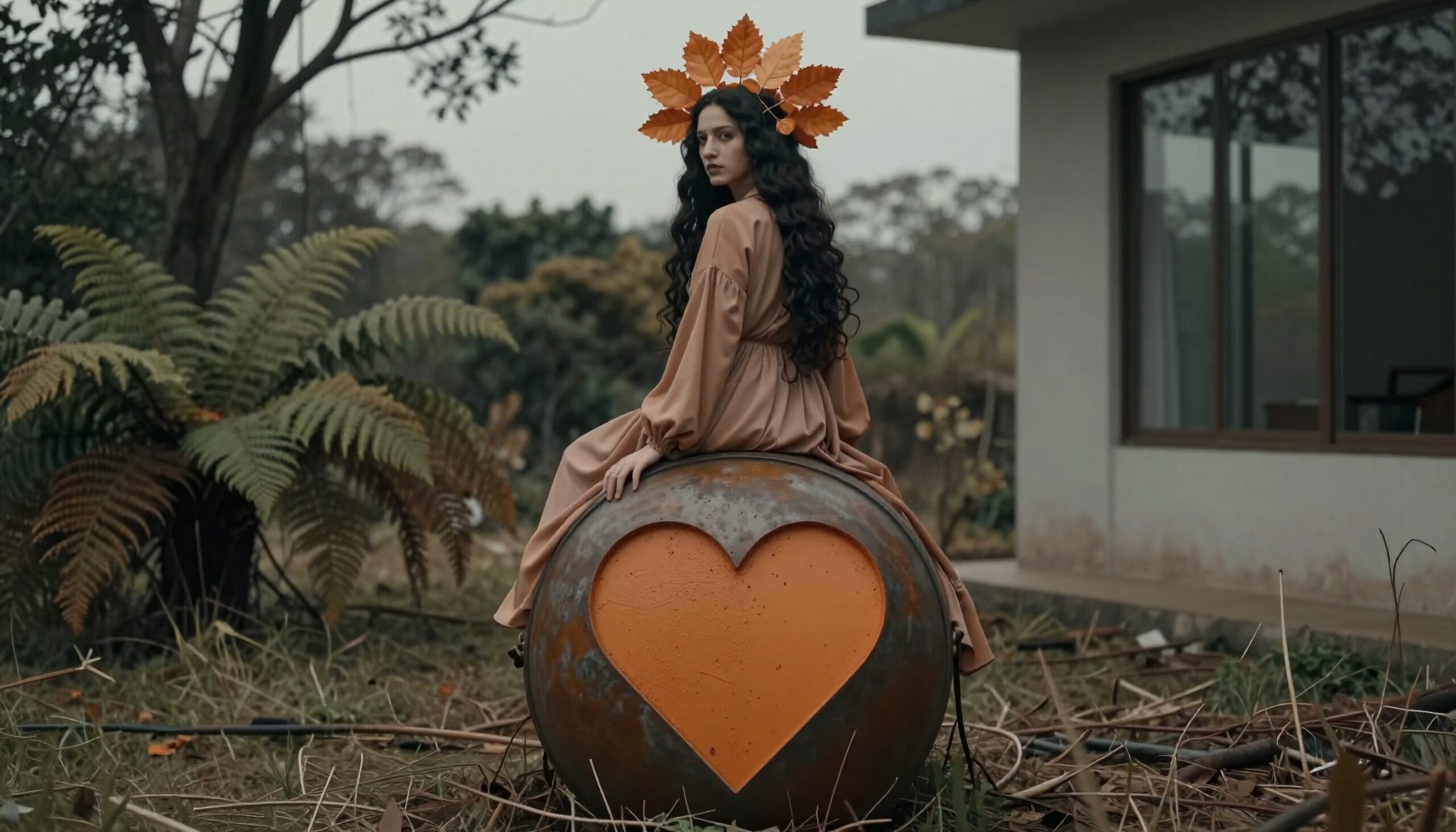 Dreamy Autumn Heart Scene