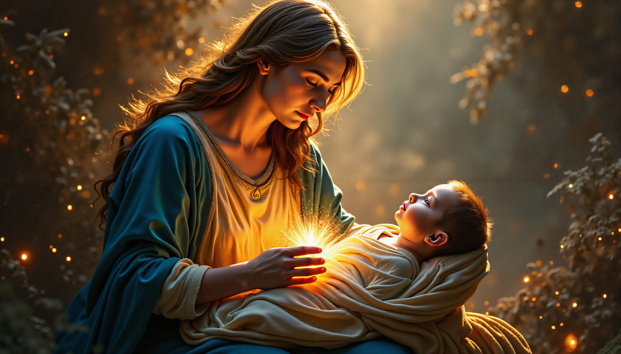 Mother and Child in Light