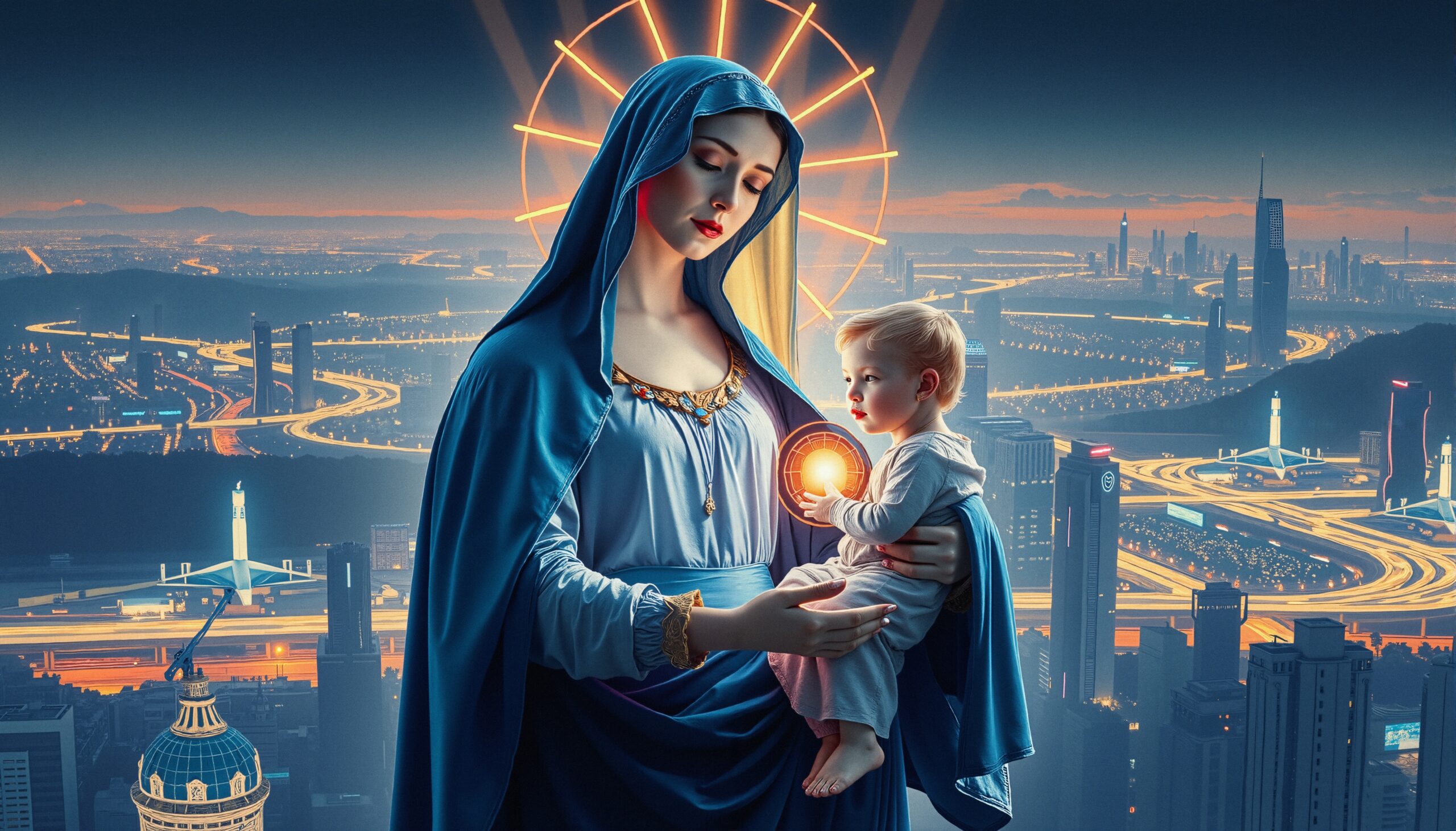 Modern Iconography Mother and Child