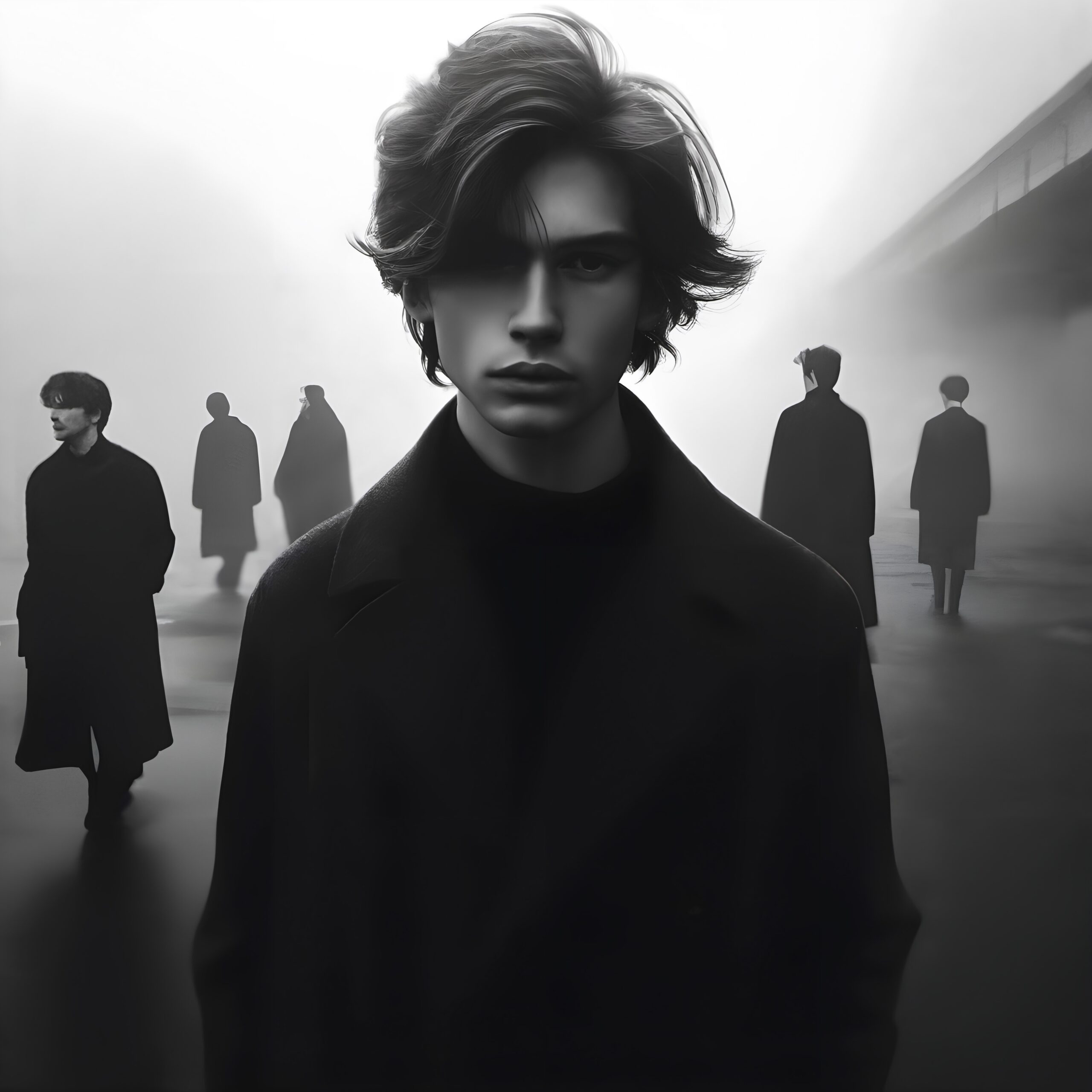 Figures in a Foggy Scene