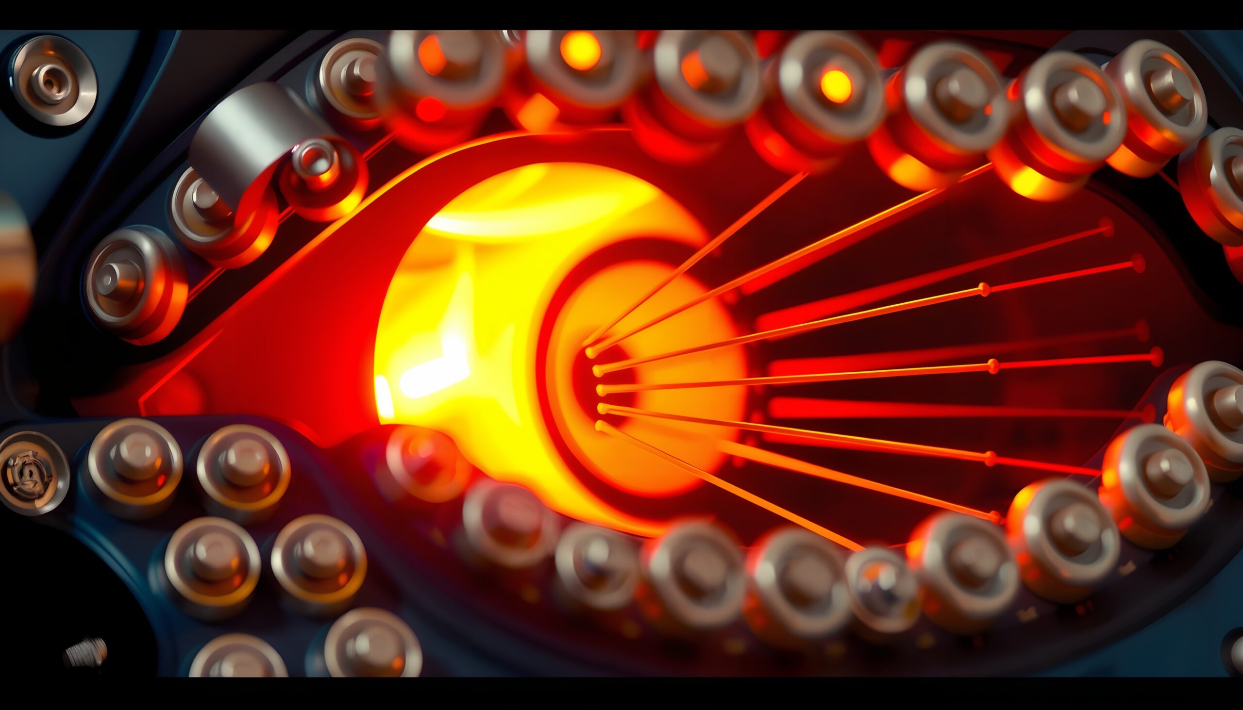 Futuristic Mechanical Eye Close-up