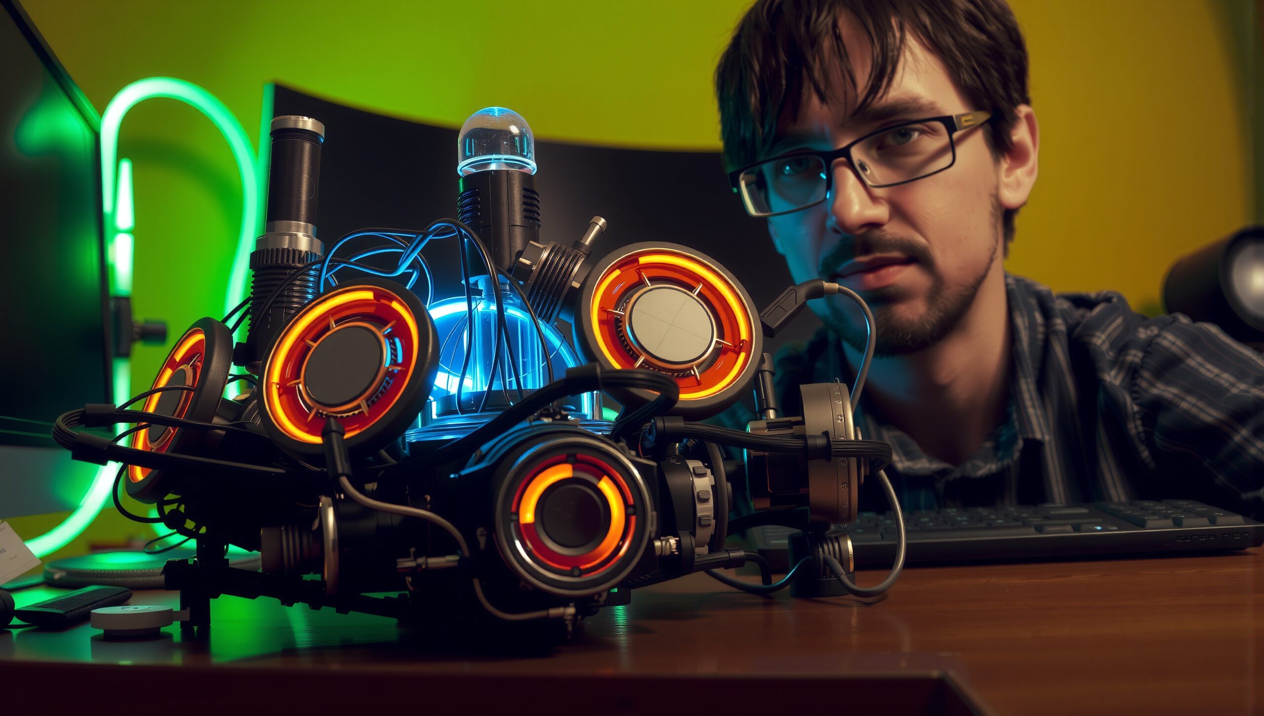 Innovative glowing technology exploration