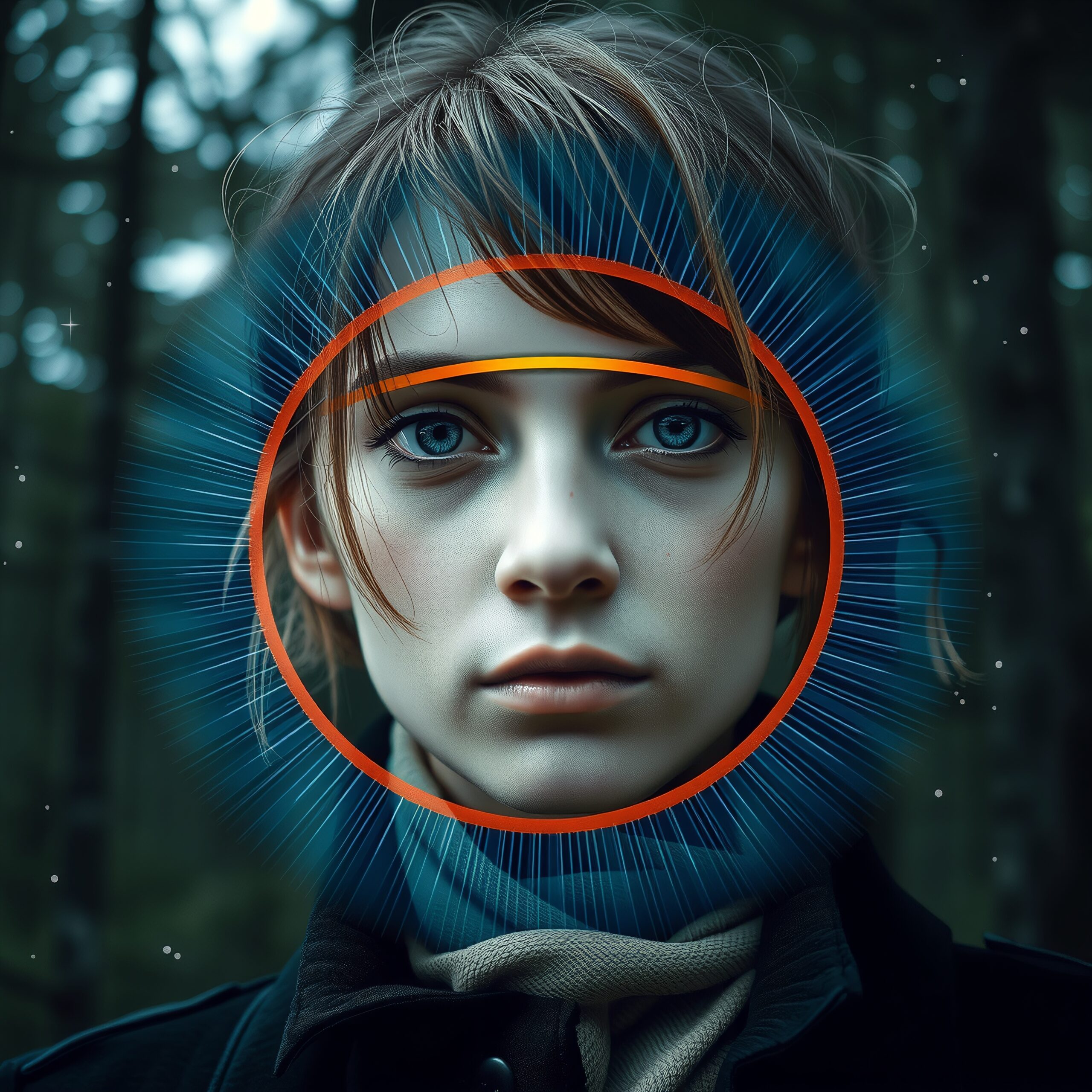 Dreamlike Portrait in Enchanted Forest