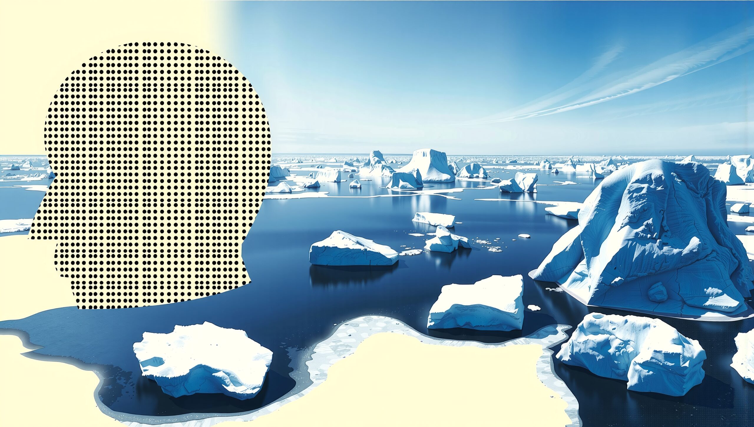 Silhouette Art Meets Melting Icecaps