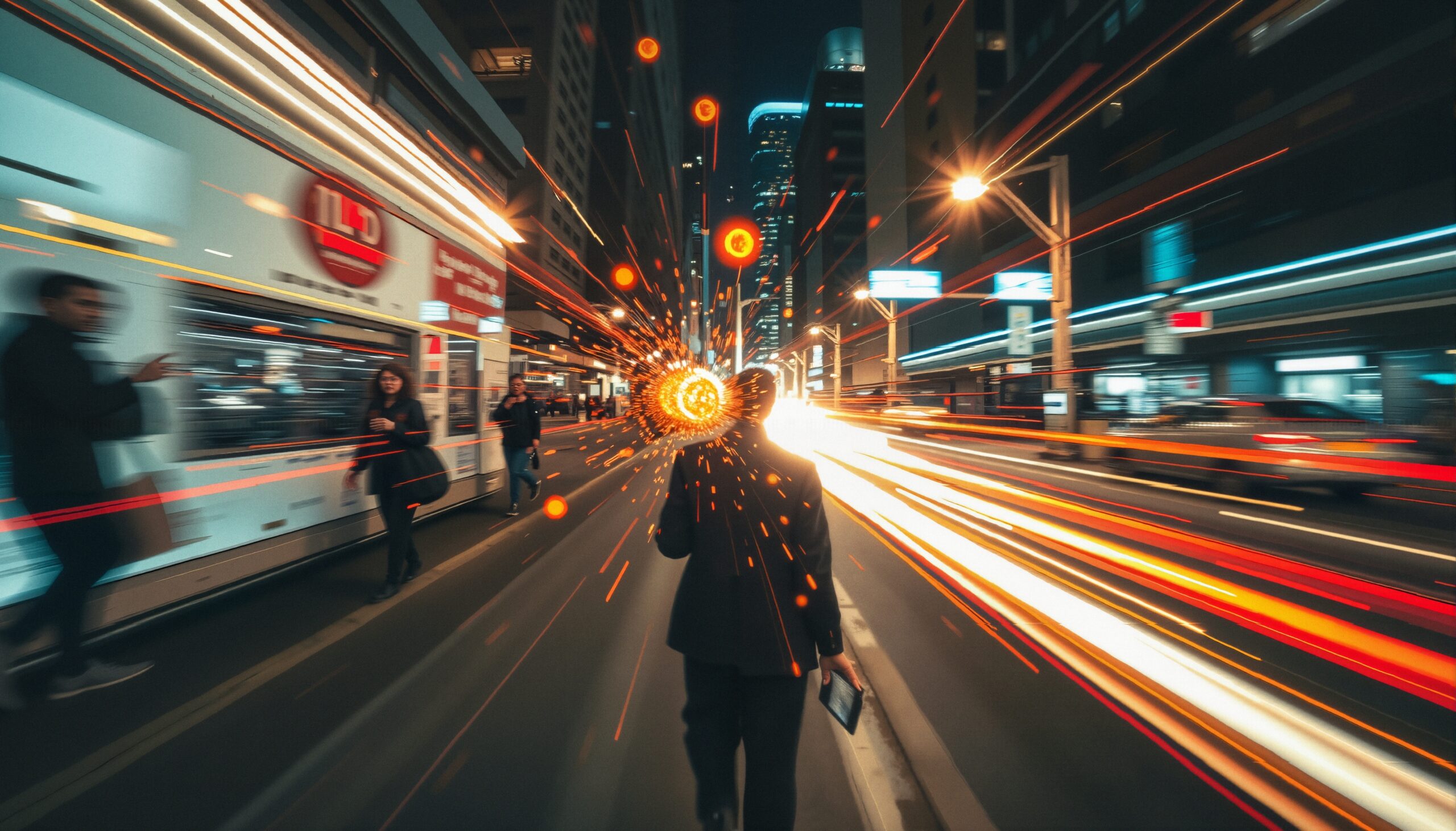 City Lights and Motion Blur