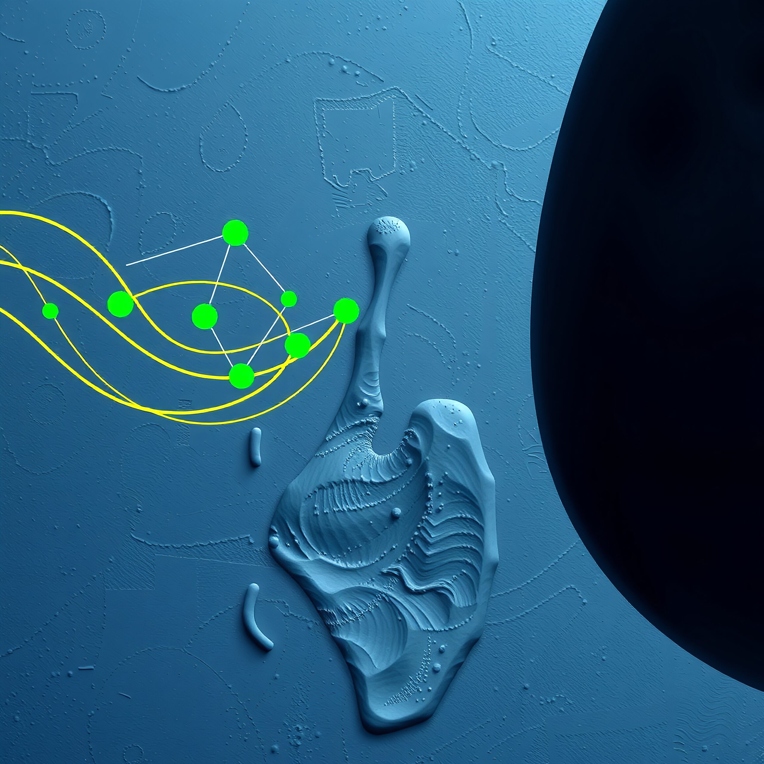 Abstract Design with Green Connections