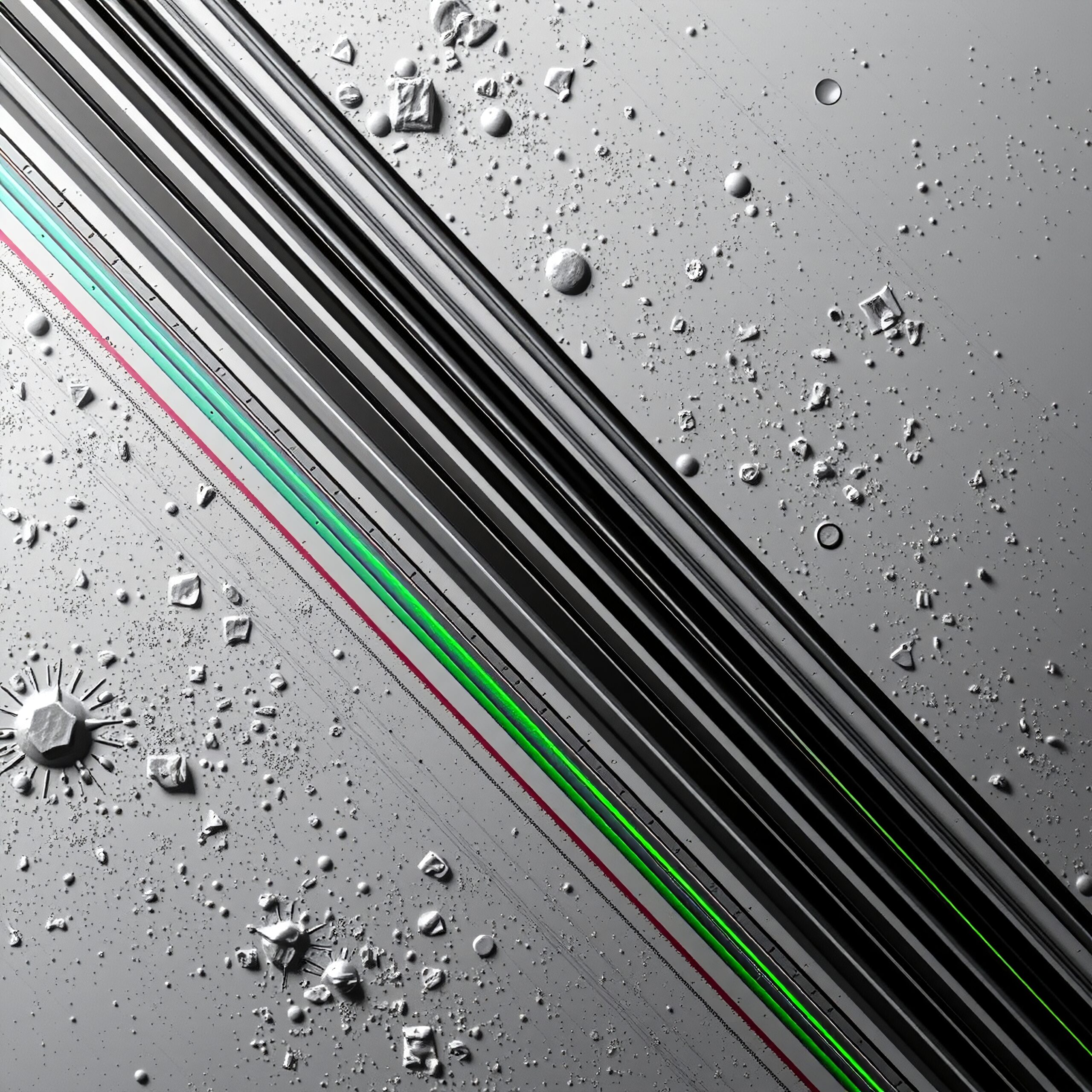 Futuristic Lines and Particles Design