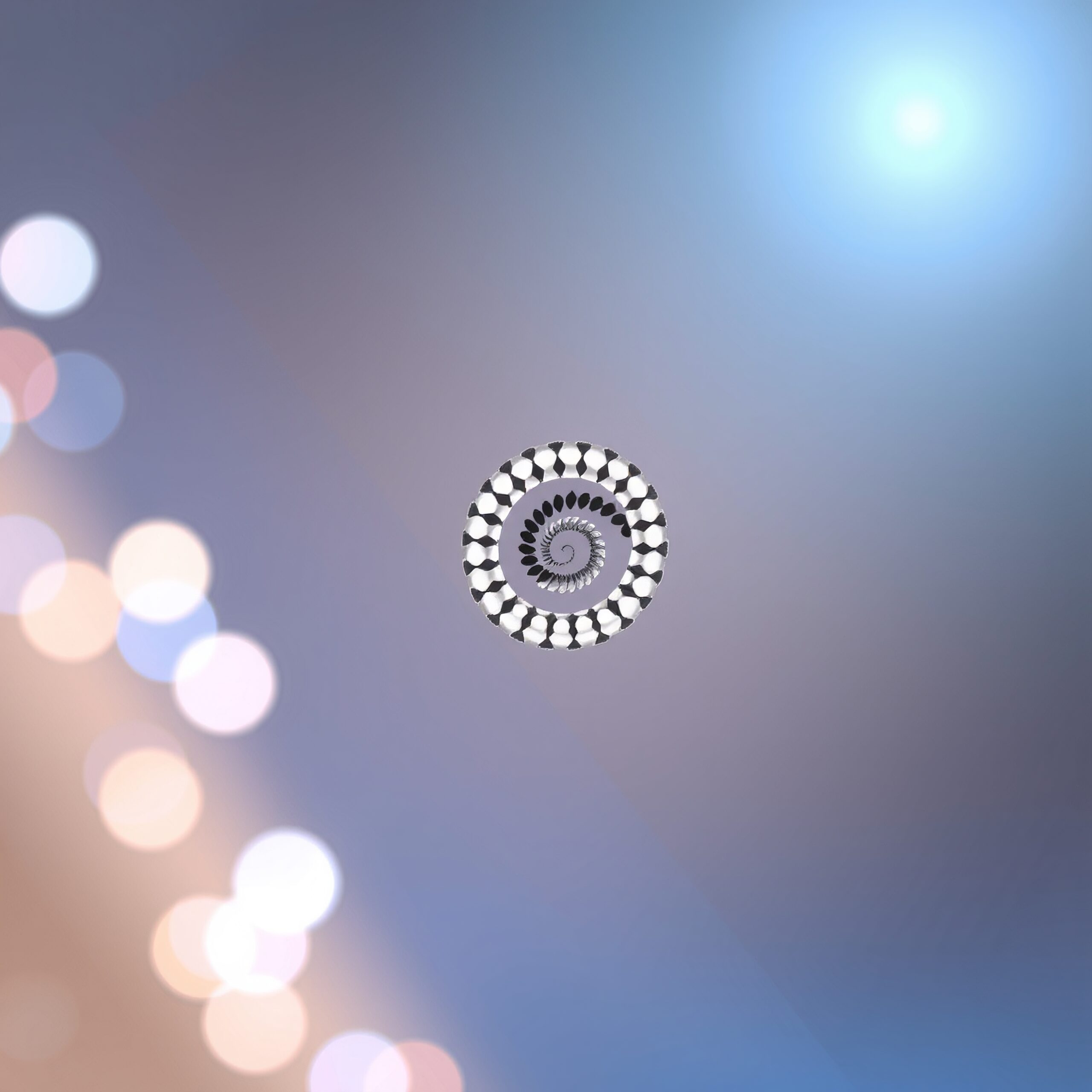 Hypnotic Spiral on Soothing Gradient