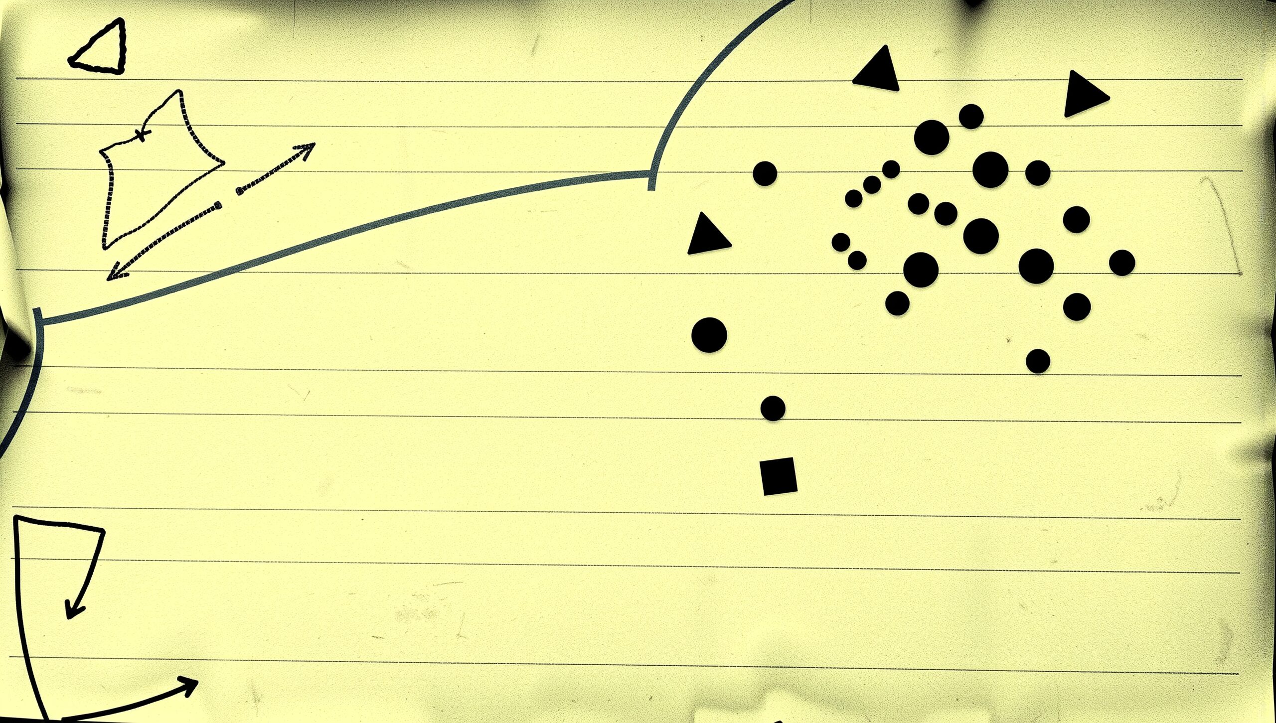 Abstract Geometric Shapes on Paper