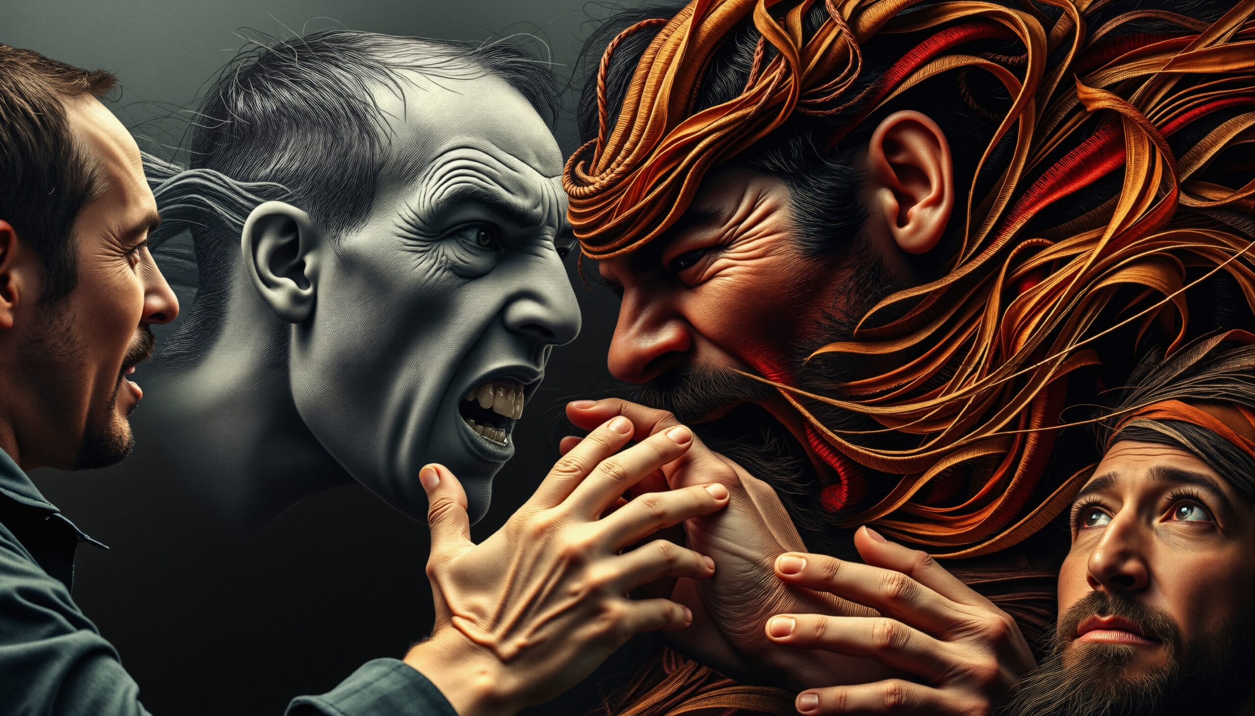 Artistic Representation of Inner Conflict