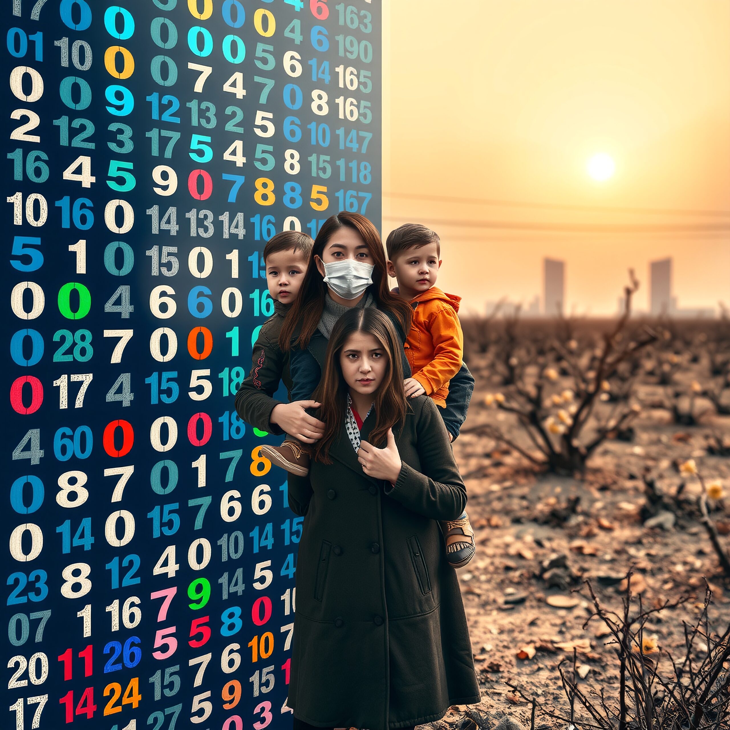 Contrasting Worlds Hope Amid Numbers