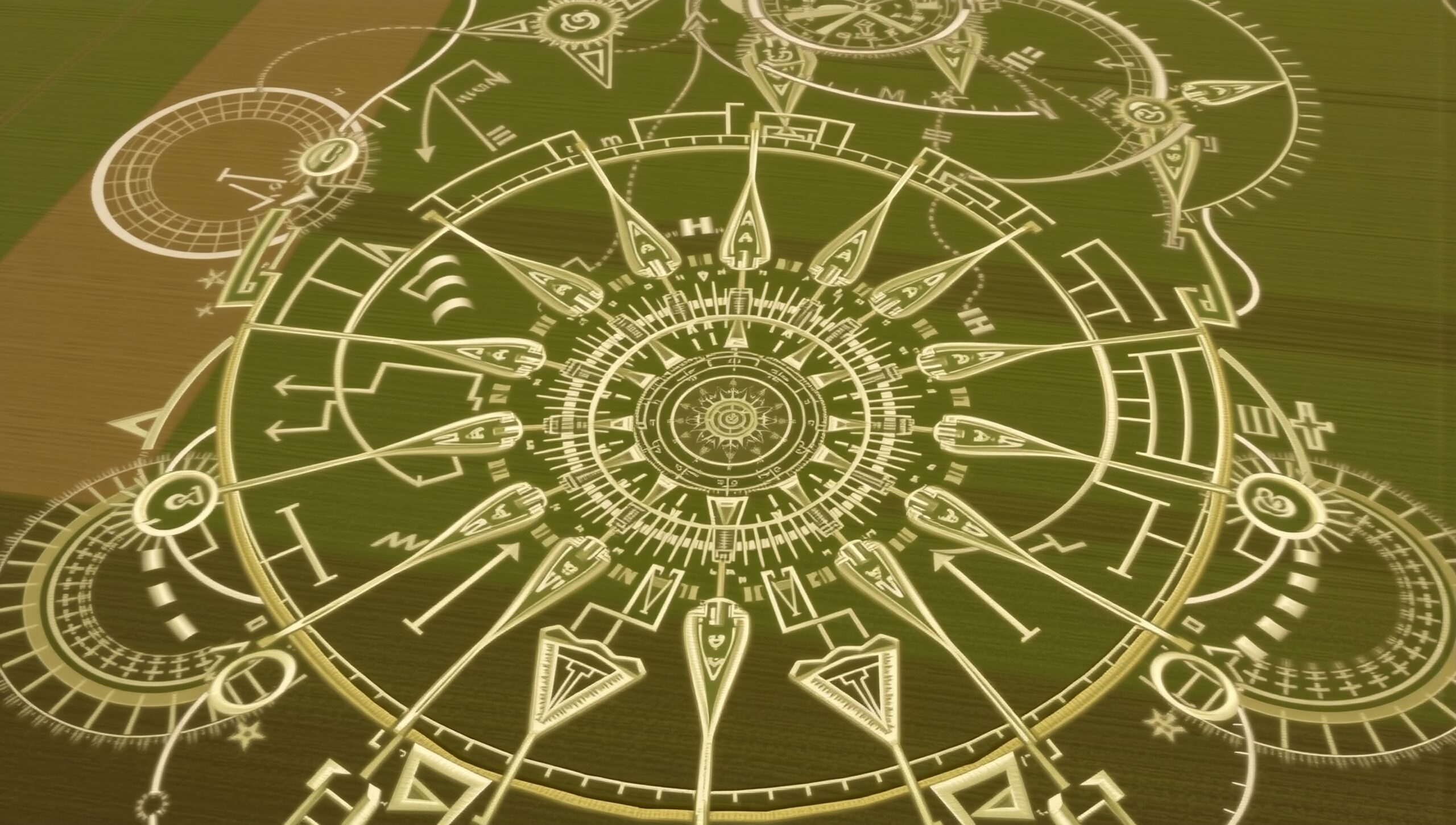 Mysterious Crop Circle Design Art