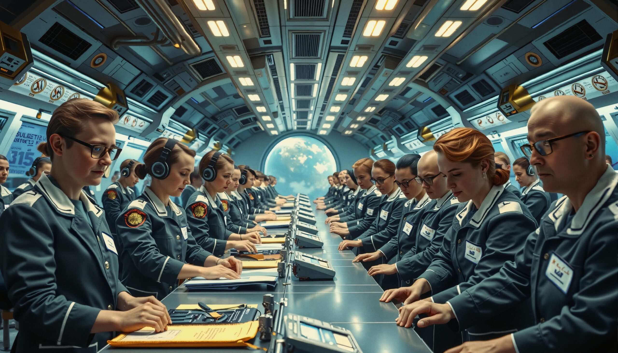 Futuristic Control Room Operations