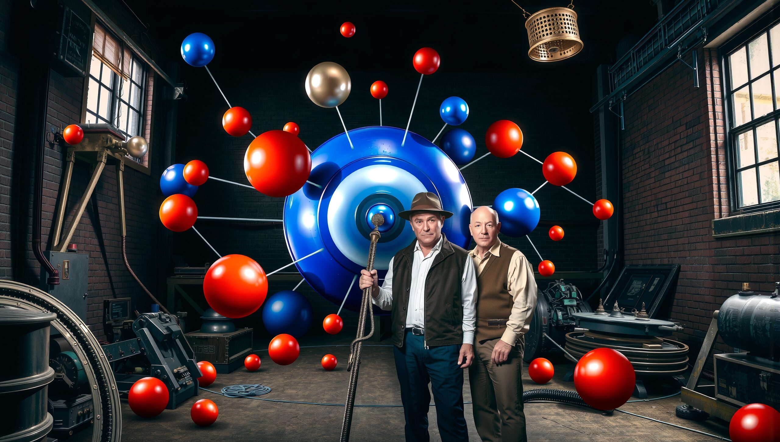 Colorful Molecular Model in Factory