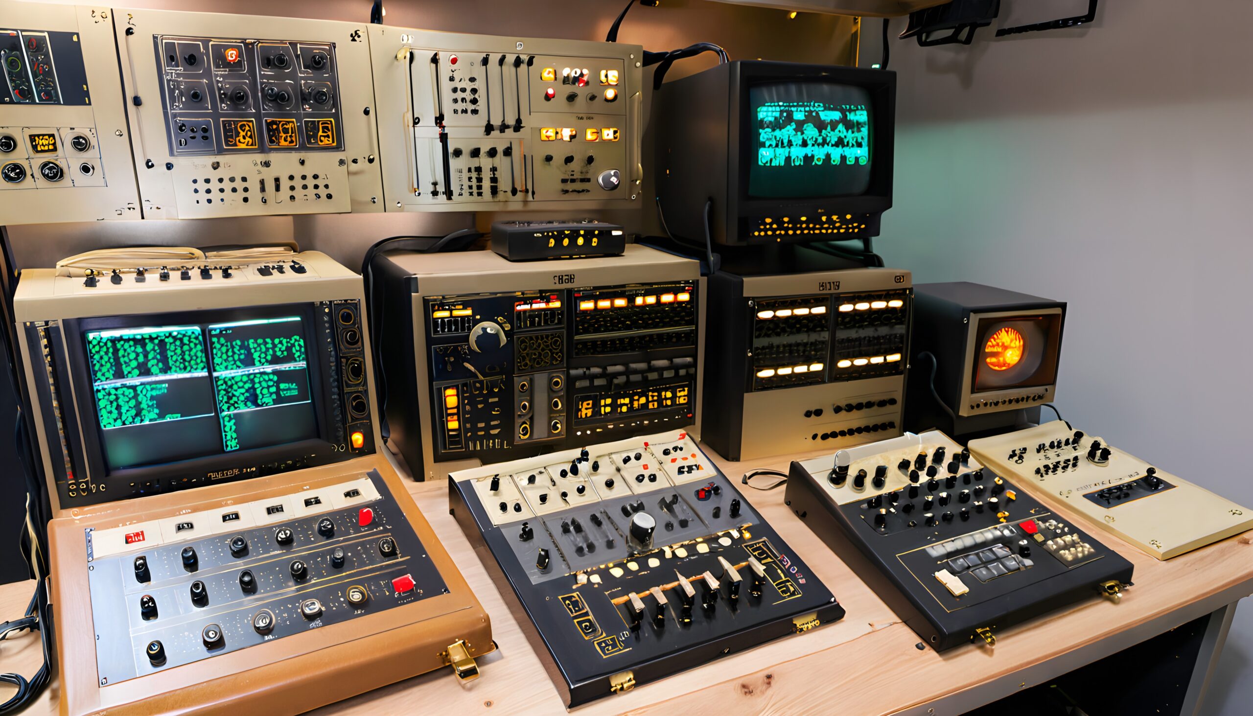 Retro Analog Computer Control Room