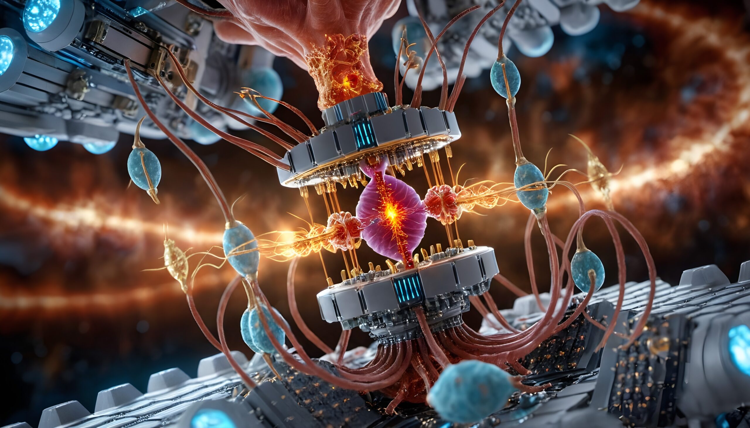 Futuristic Bio-Tech Mechanism Artwork