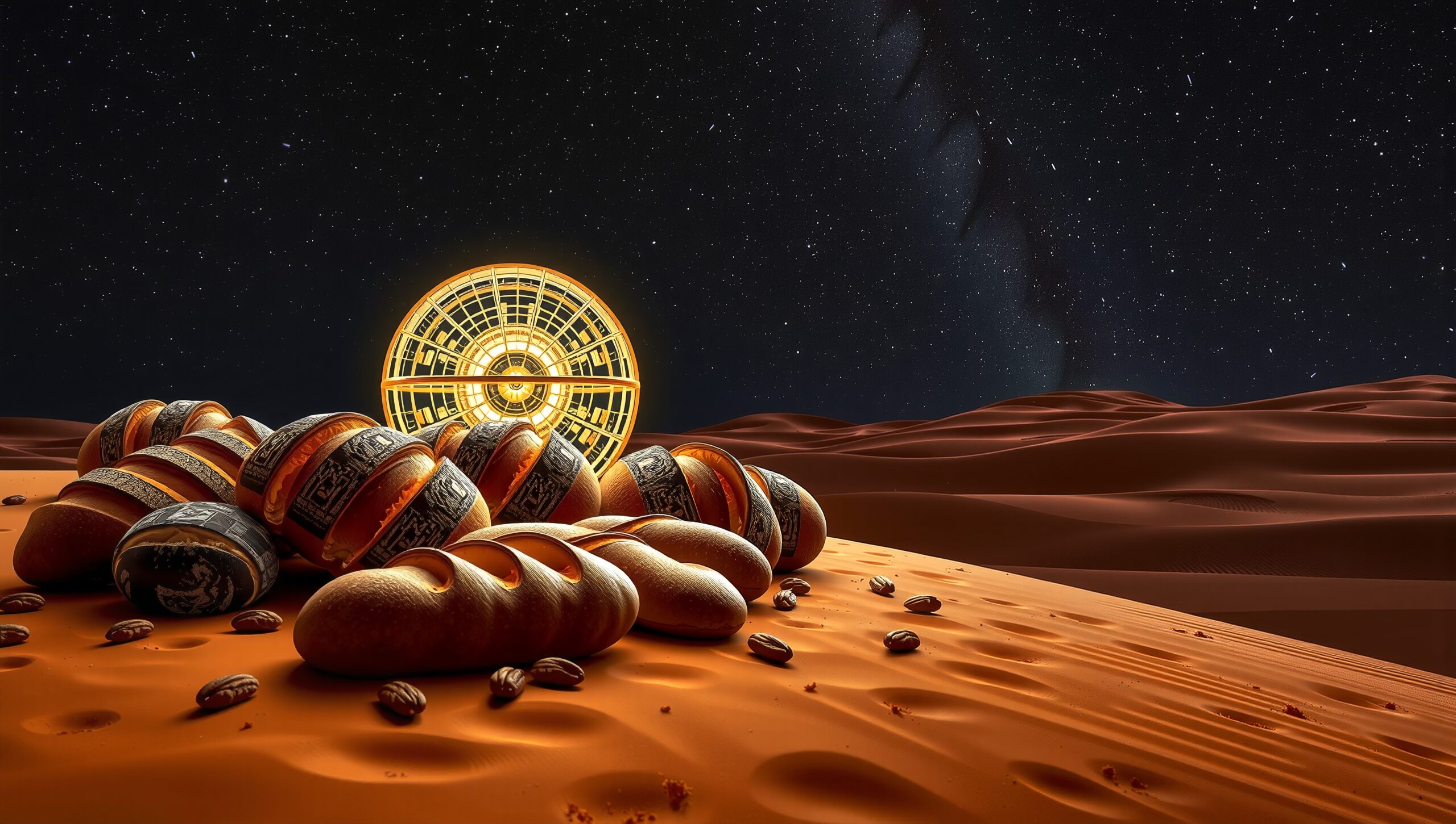 Futuristic Desert Meets Bakery Worlds