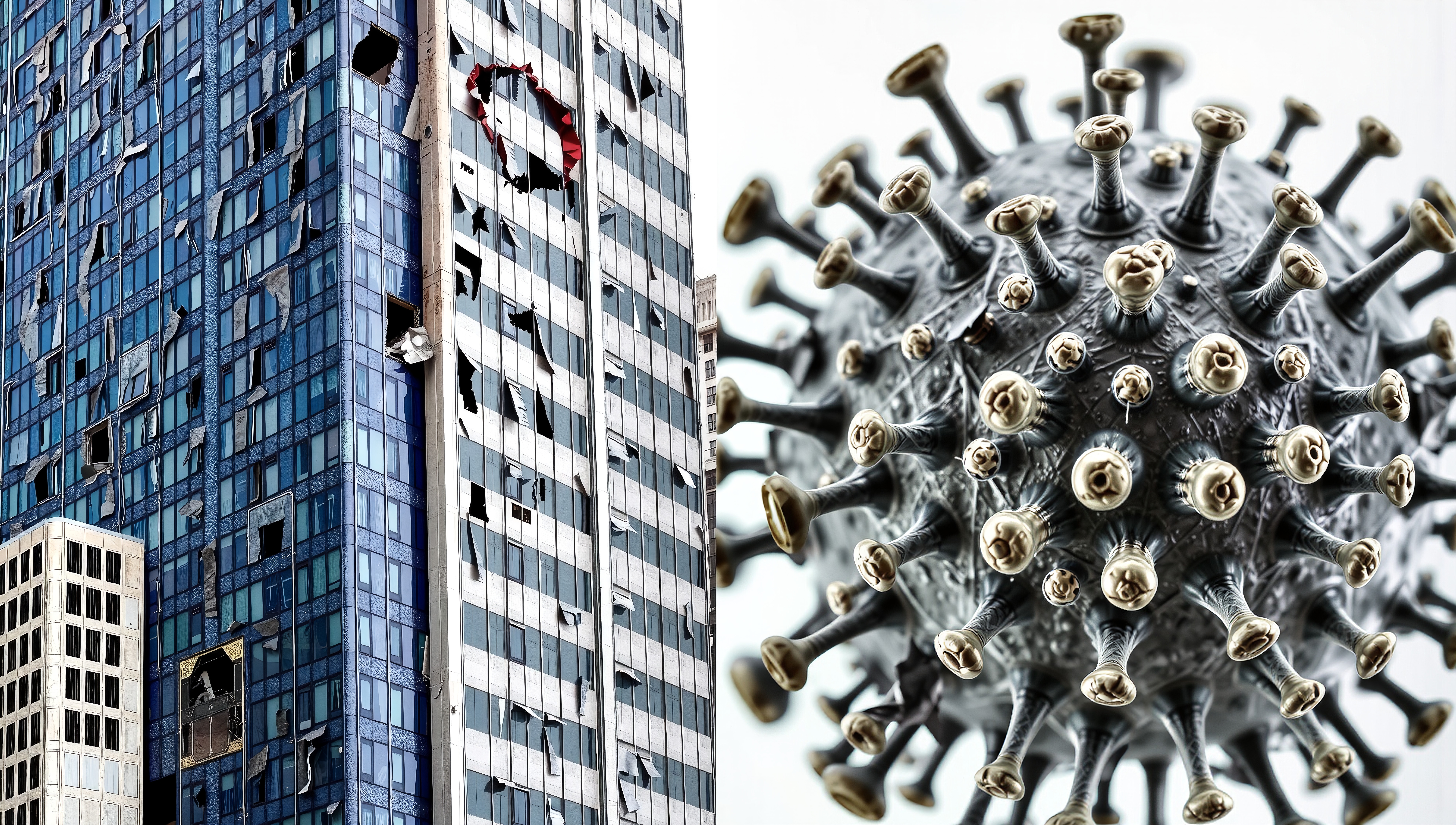 Urban Destruction and Viral Threat