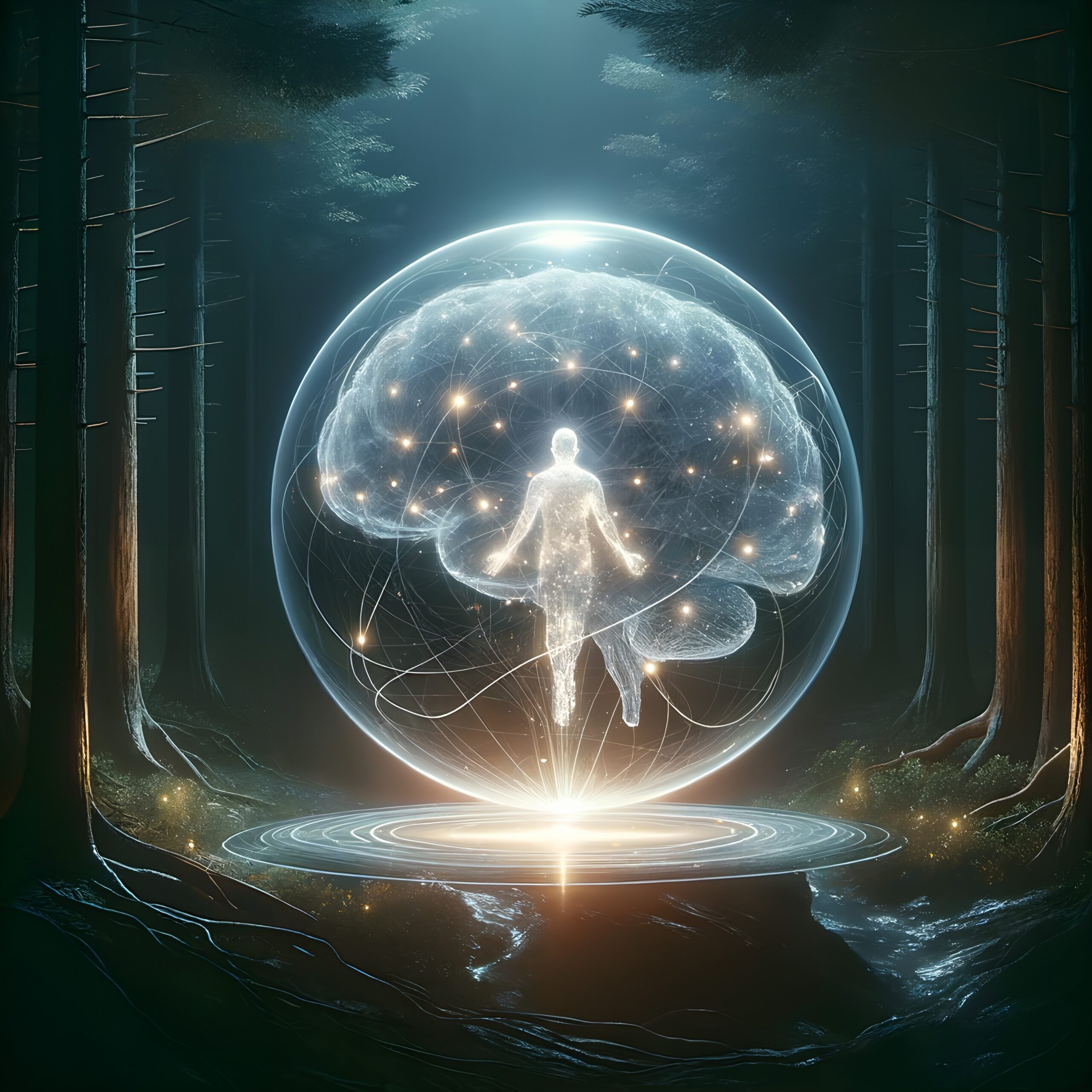 Digital Human in Mystical Forest