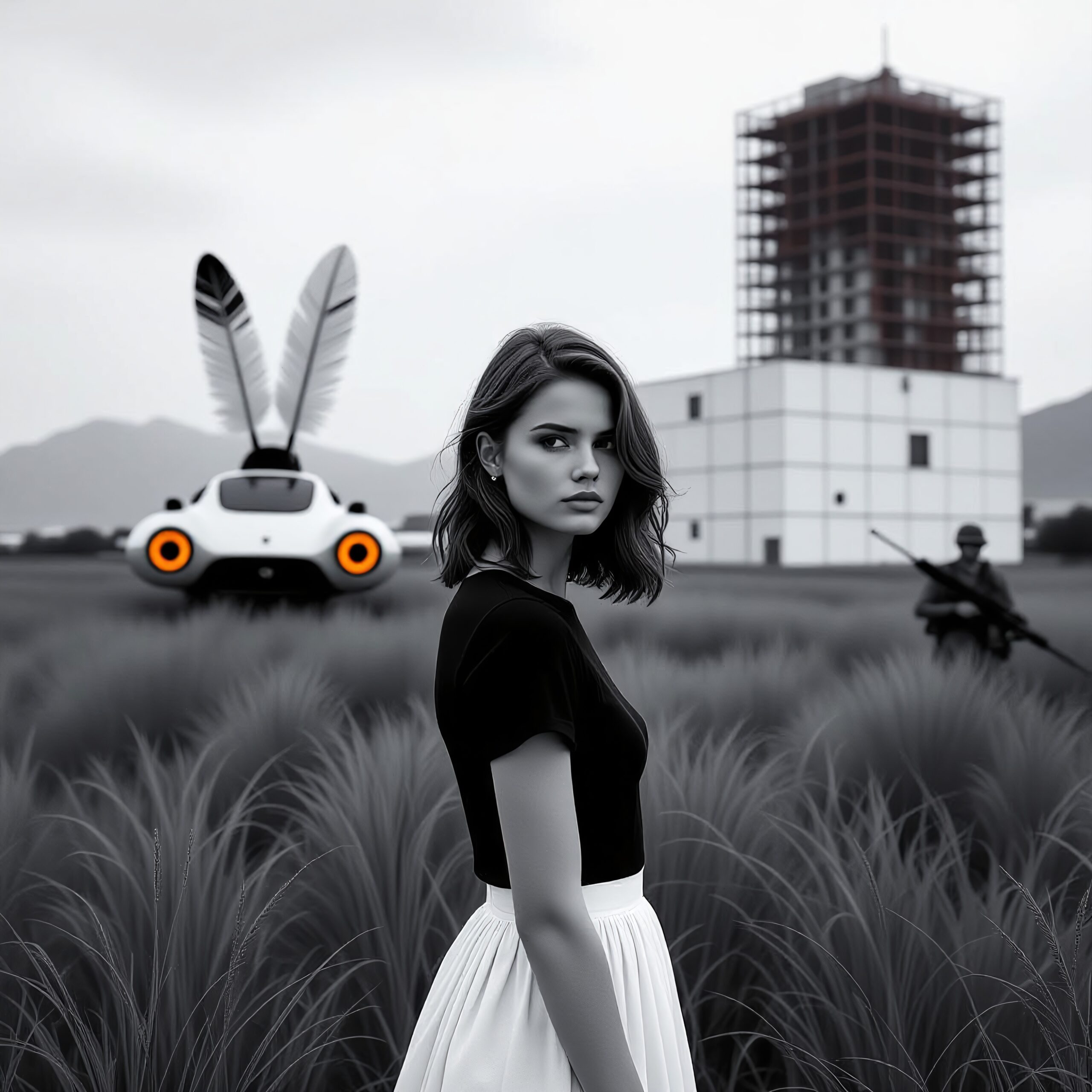 Futuristic Scene with Intriguing Elements