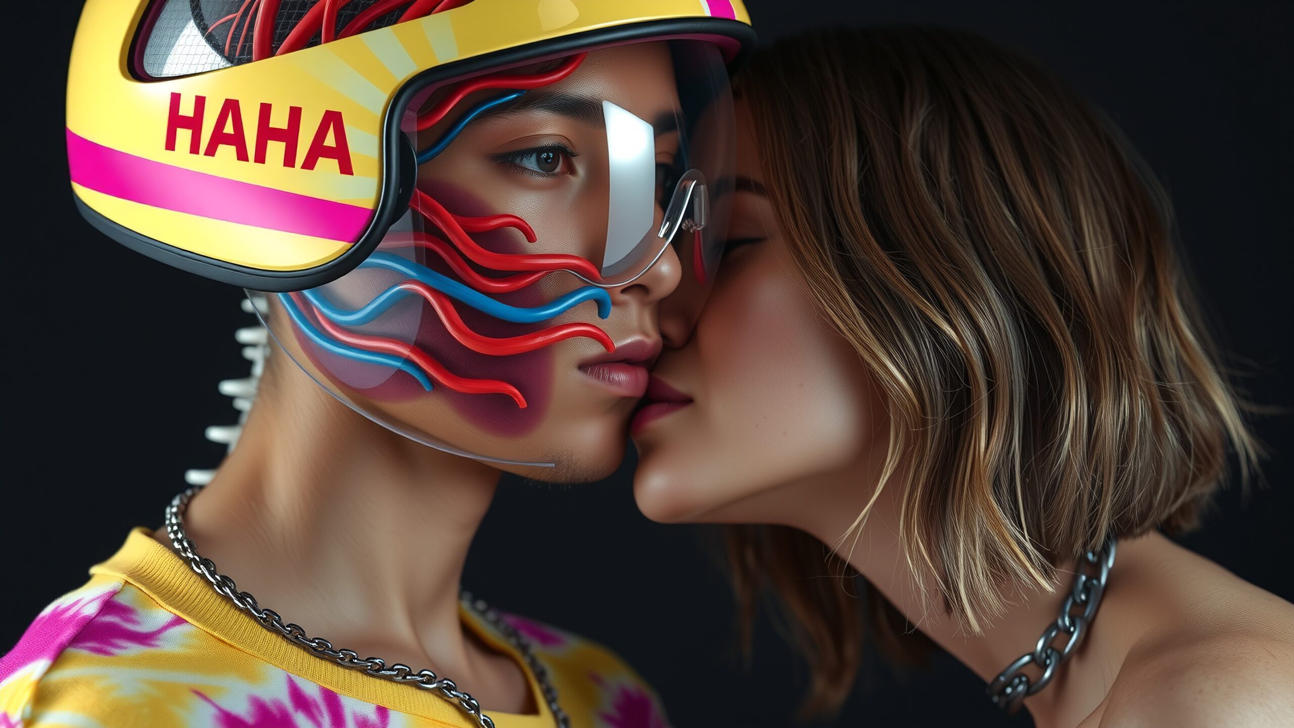 Futuristic Whispering Helmet Encounter