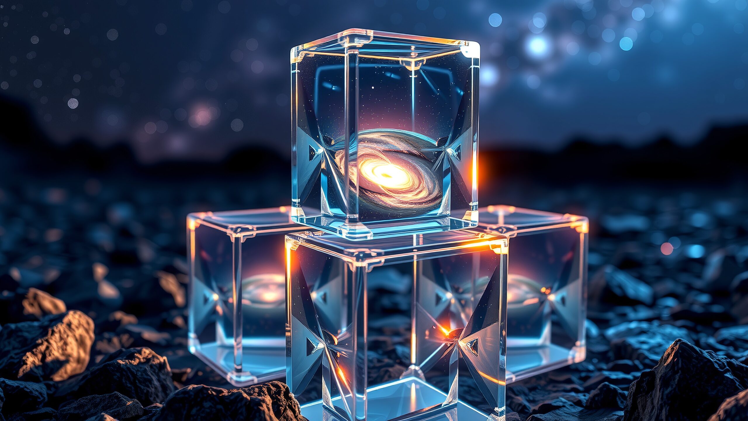 Galaxies Encased in Glass Cubes