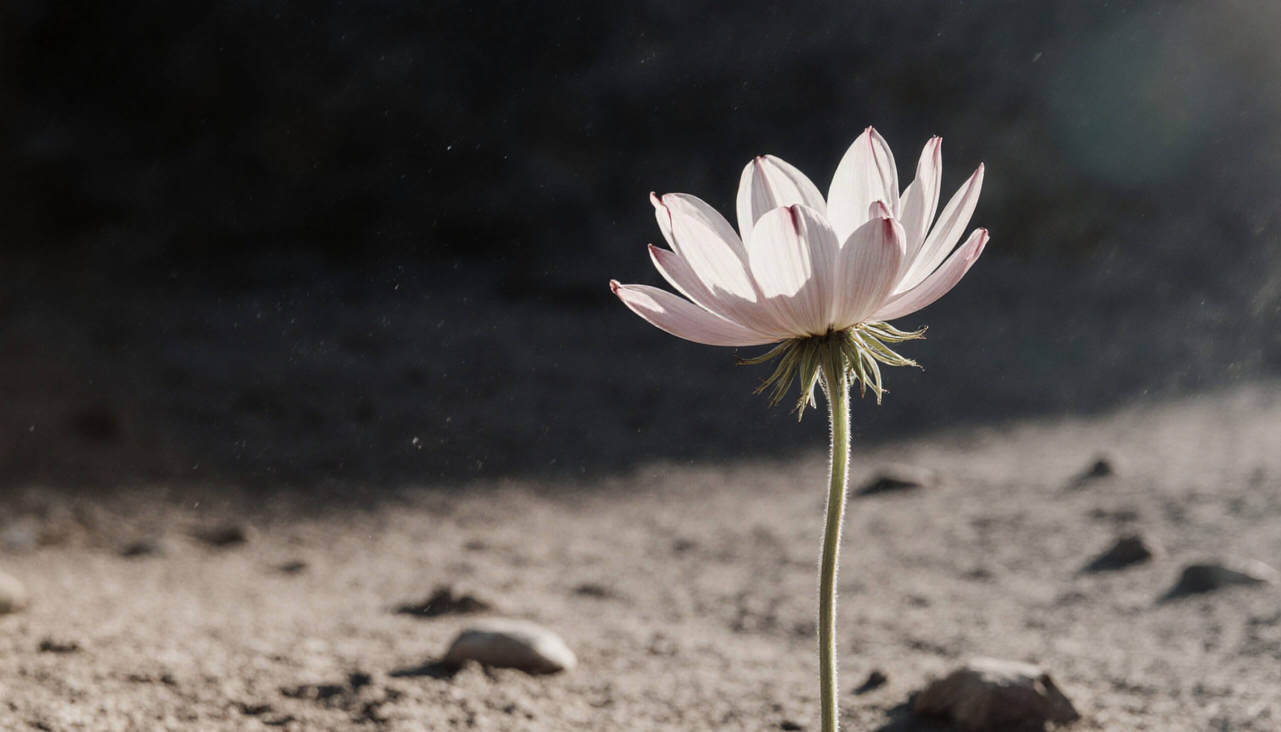 Deserted Landscape Resilient Flower