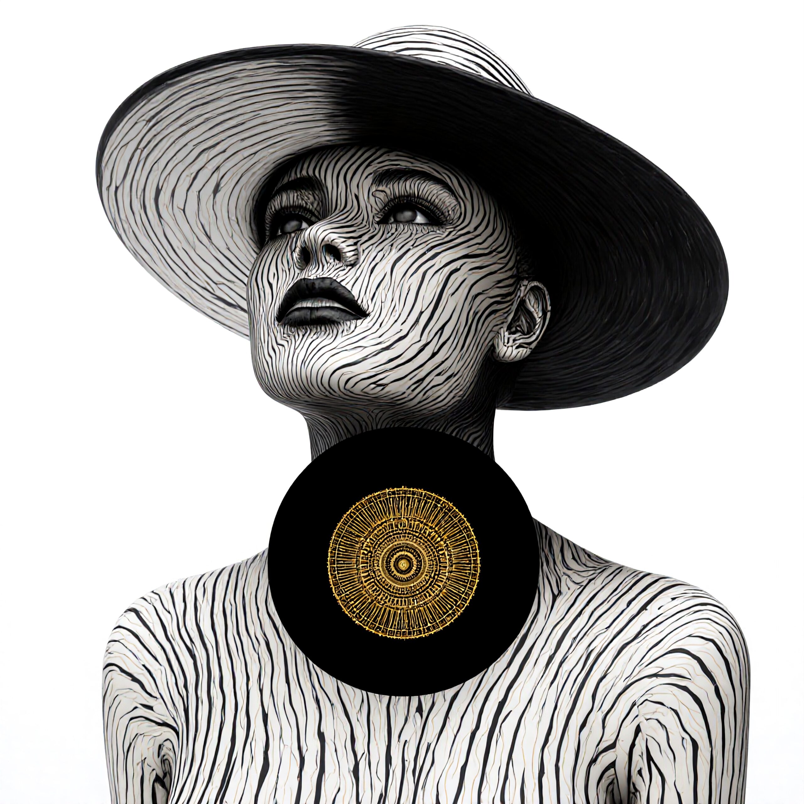 Abstract Elegance in Contrasting Lines