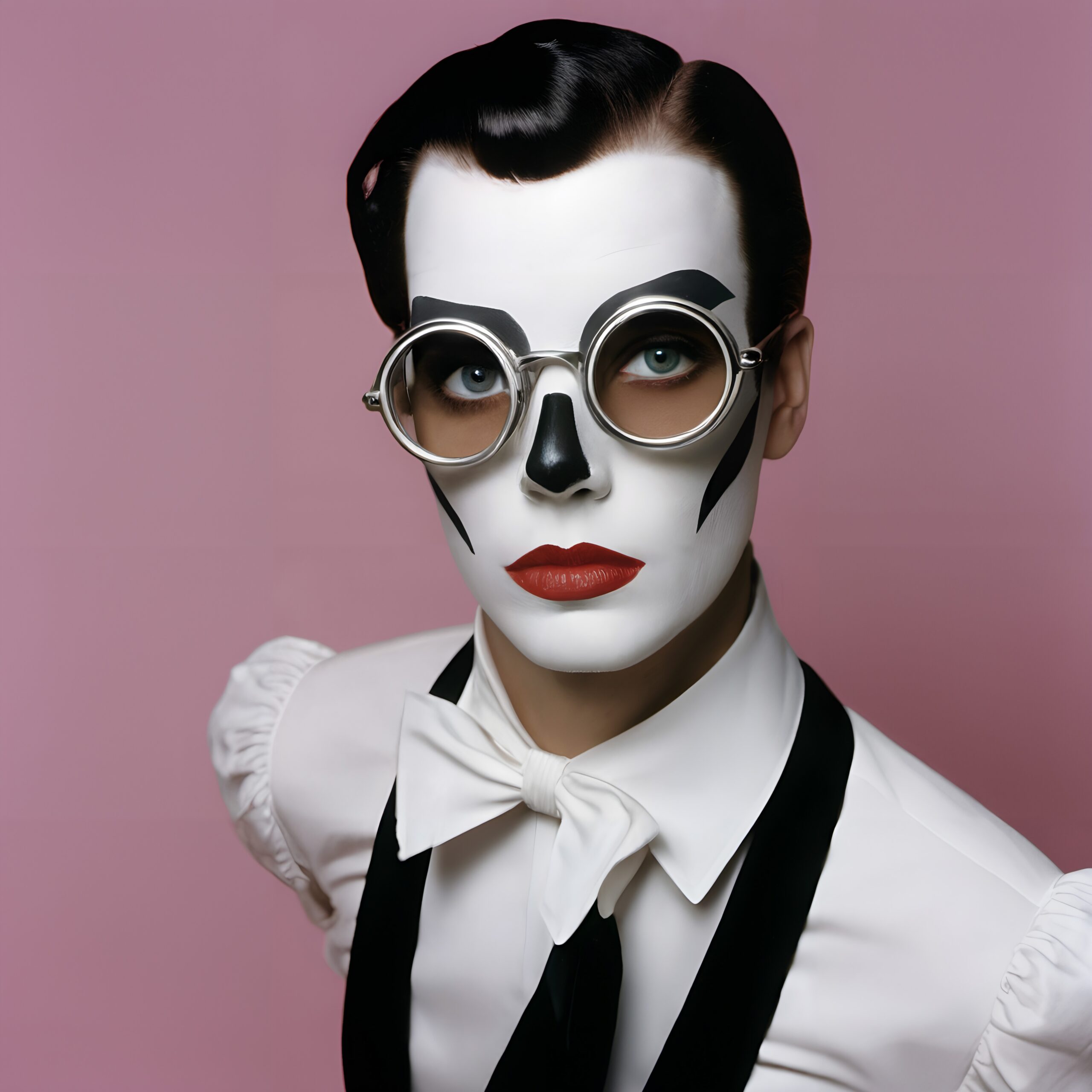 Dramatic Theatrical Makeup and Attire