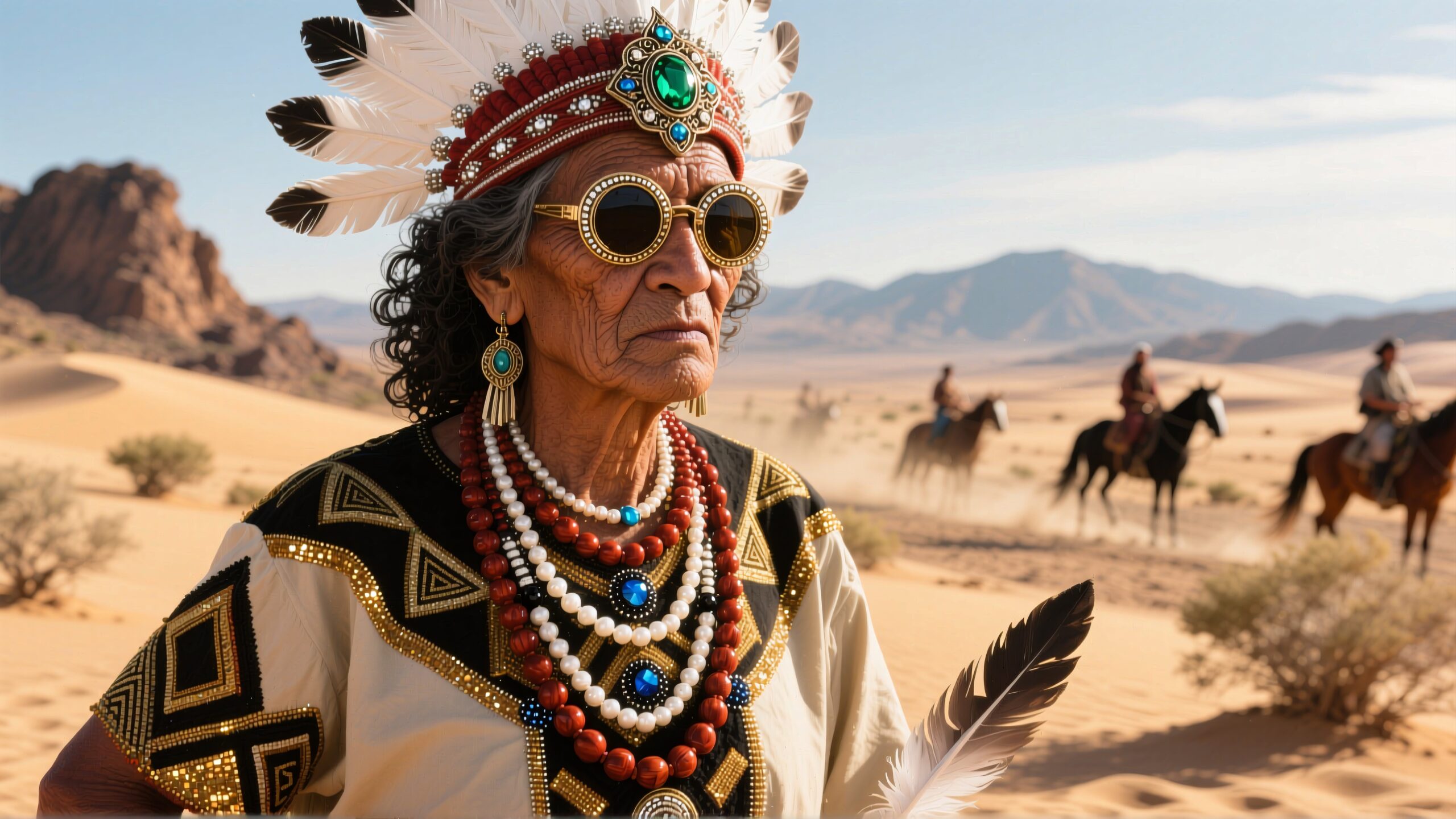 Cultural Heritage in Desert Scene