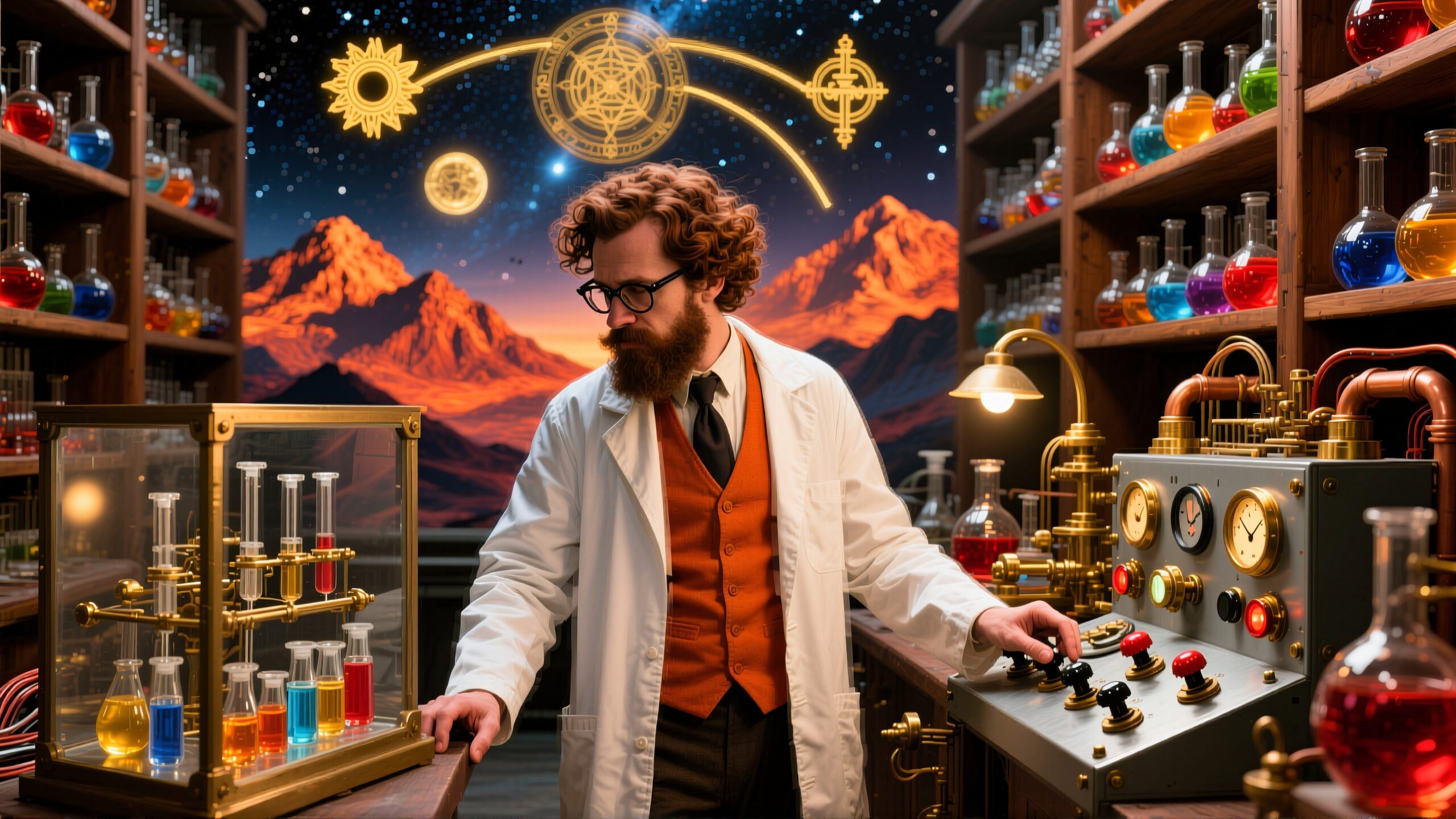 Scientific Exploration in Steampunk Laboratory