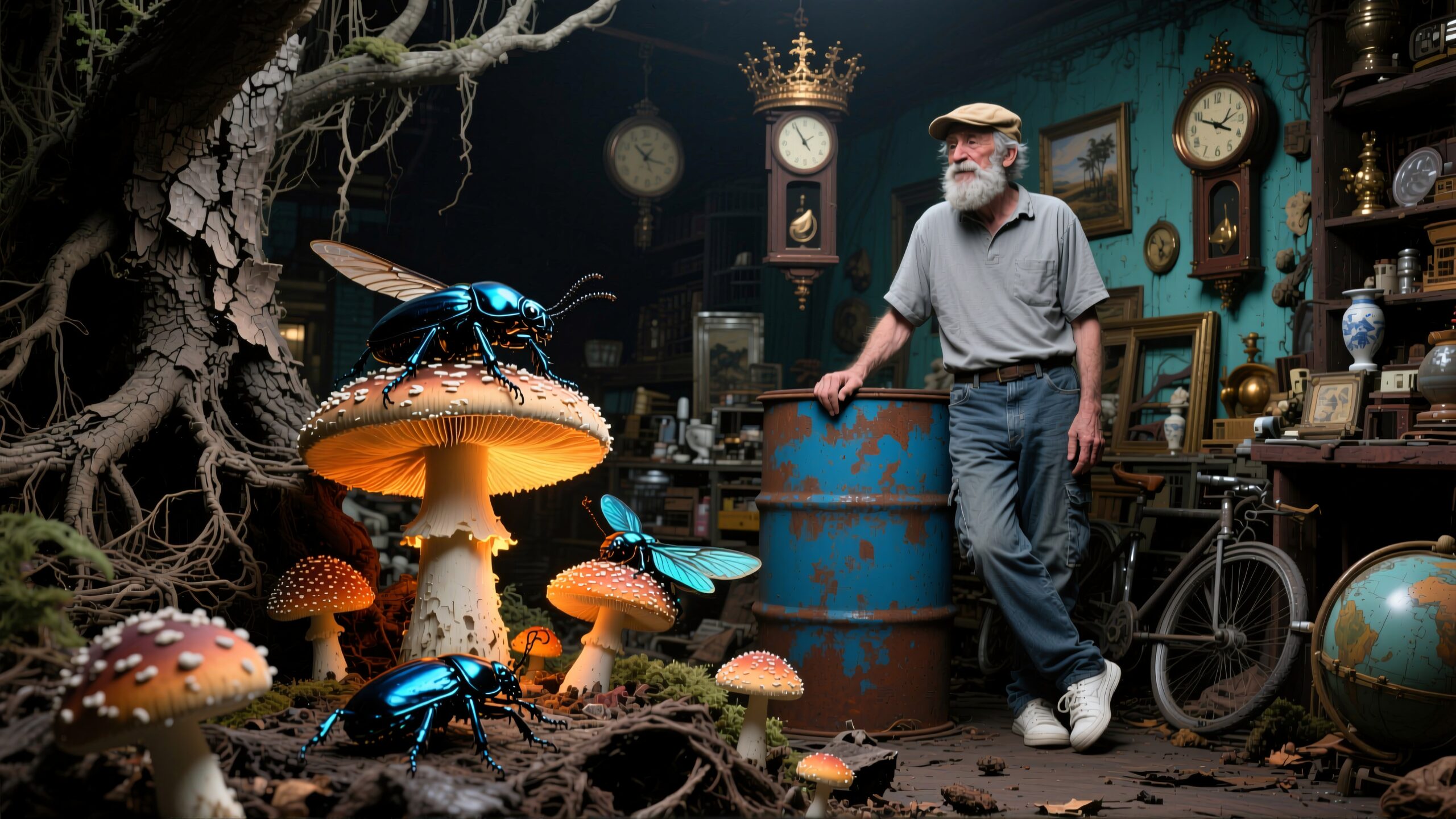 Beetles and Antiques in Harmony