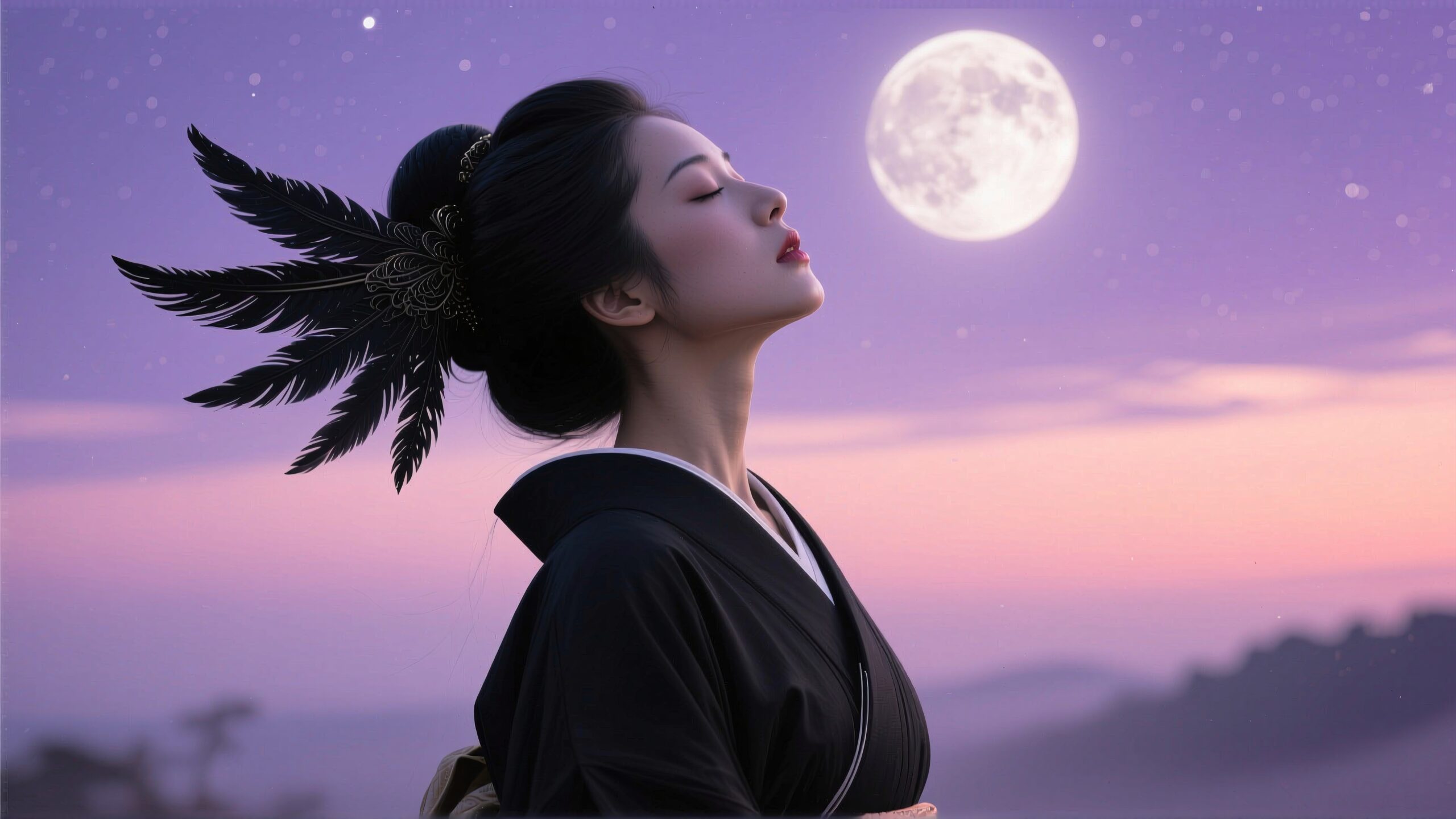 Serene Moonlit Traditional Elegance