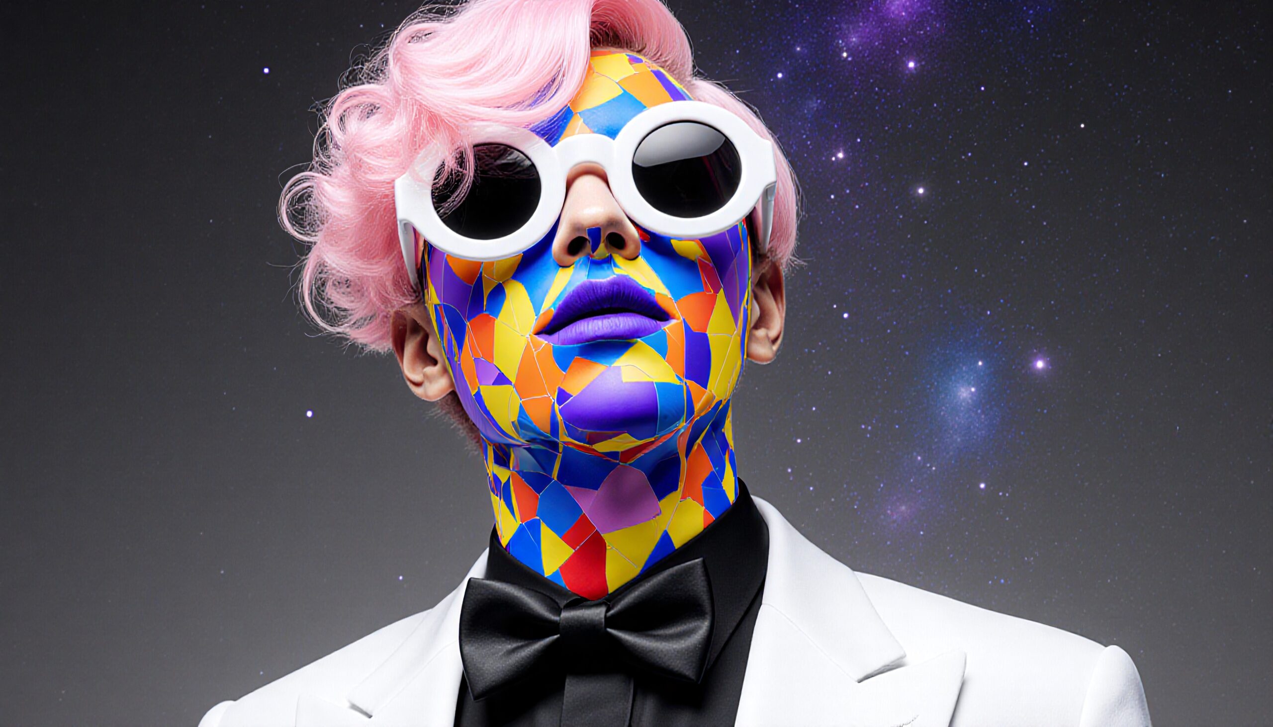 Colorful Expression in Cosmic Fashion