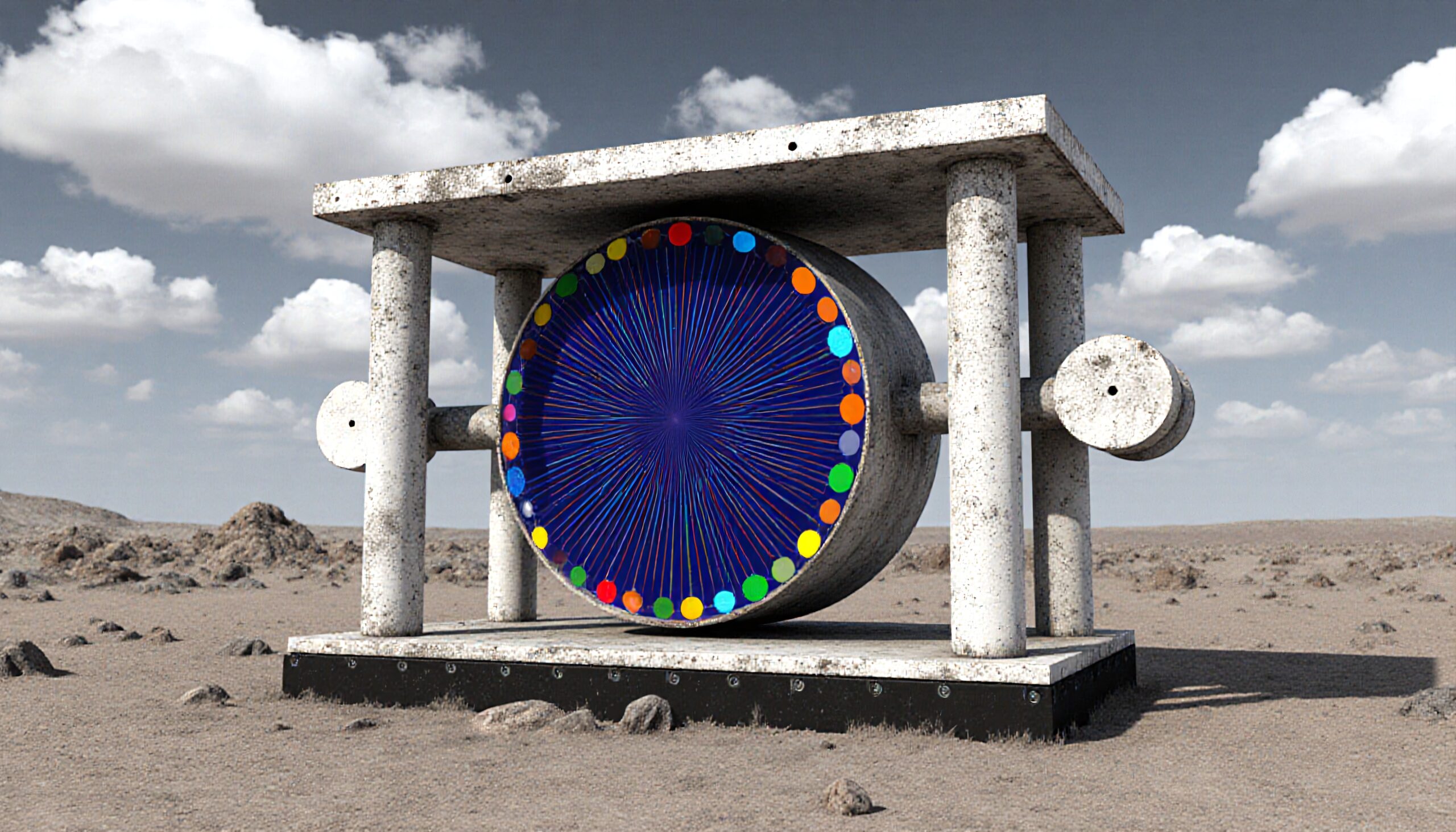 Desert Monument with Color Wheel
