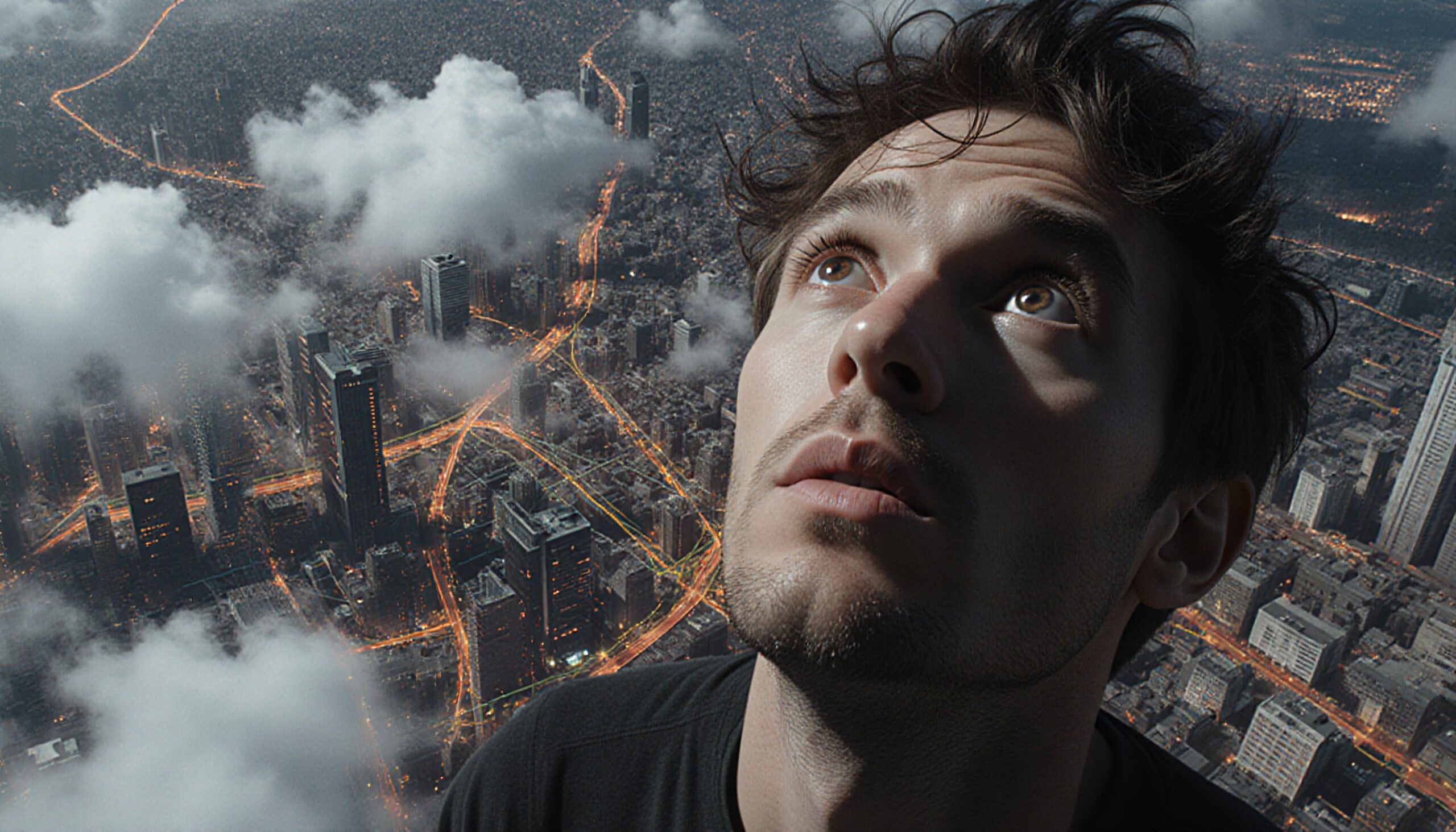 Surreal city dreamscape exploration