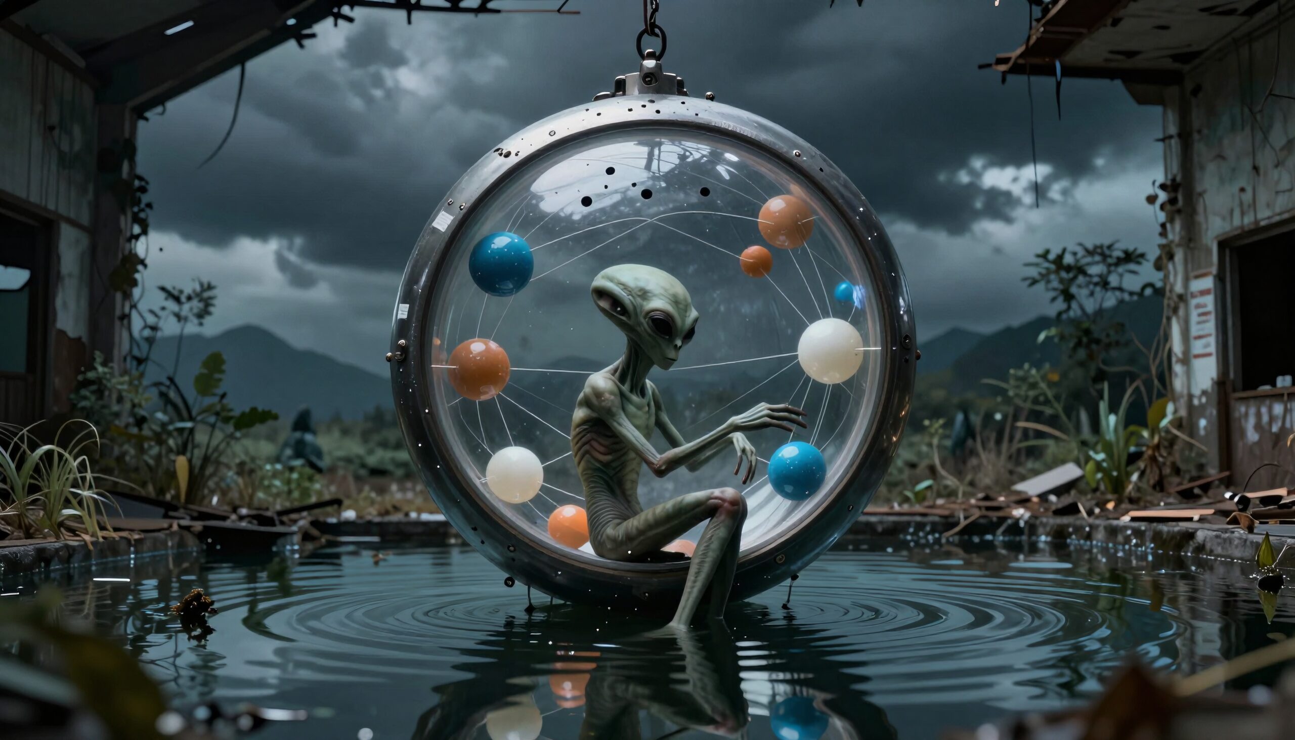 Alien Reflections in a Sphere