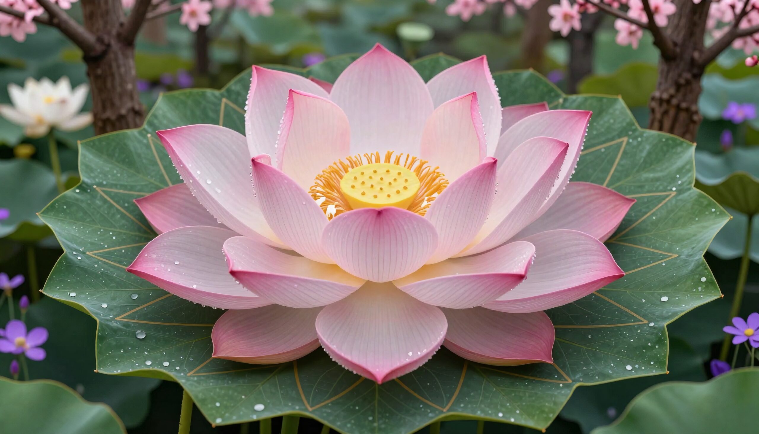 Graceful Lotus in Full Bloom